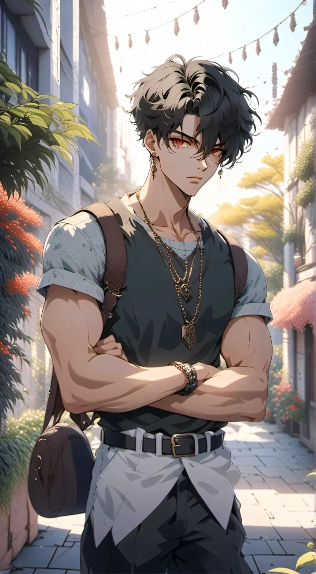 ai character: Levi Cameron Solis background