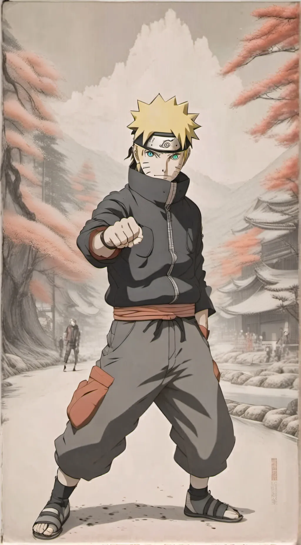 ai character: Naruto Uzamaki  background