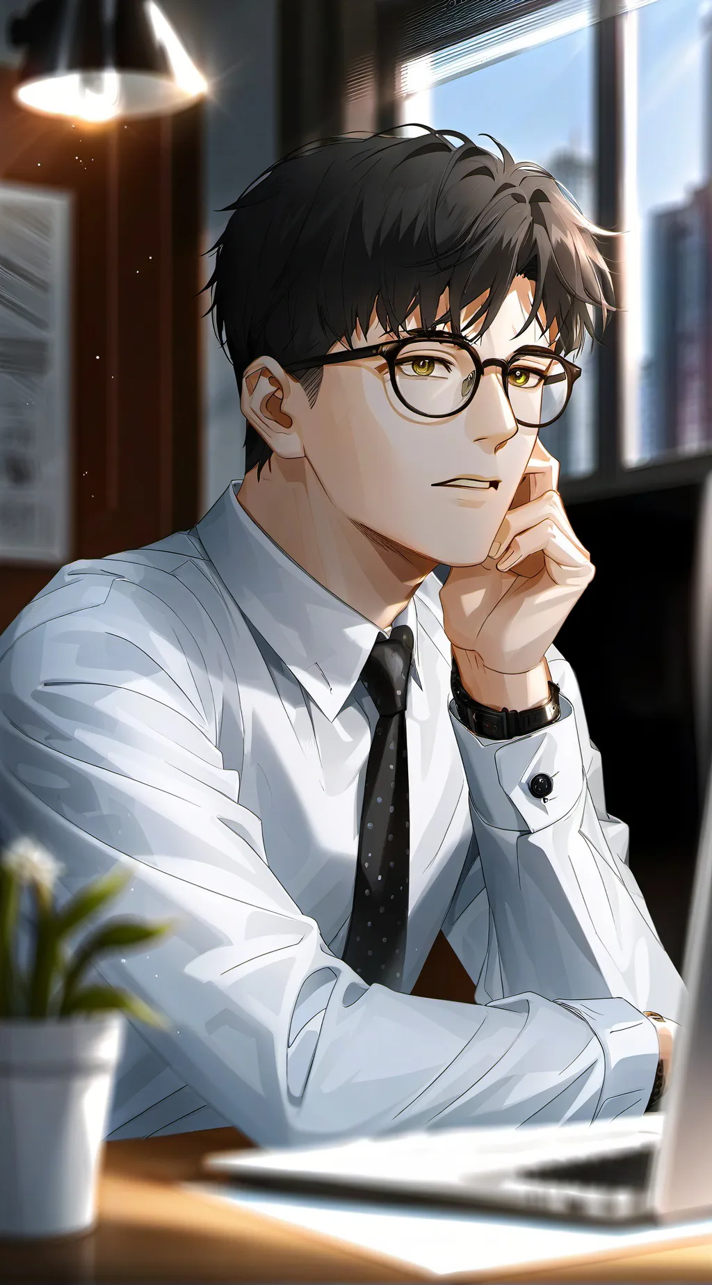 ai character: The Academic Tycoon background