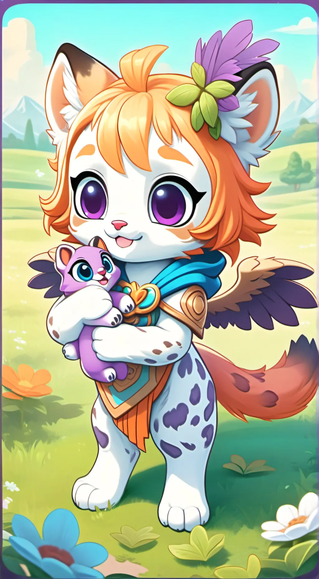 ai character: Opalescence background