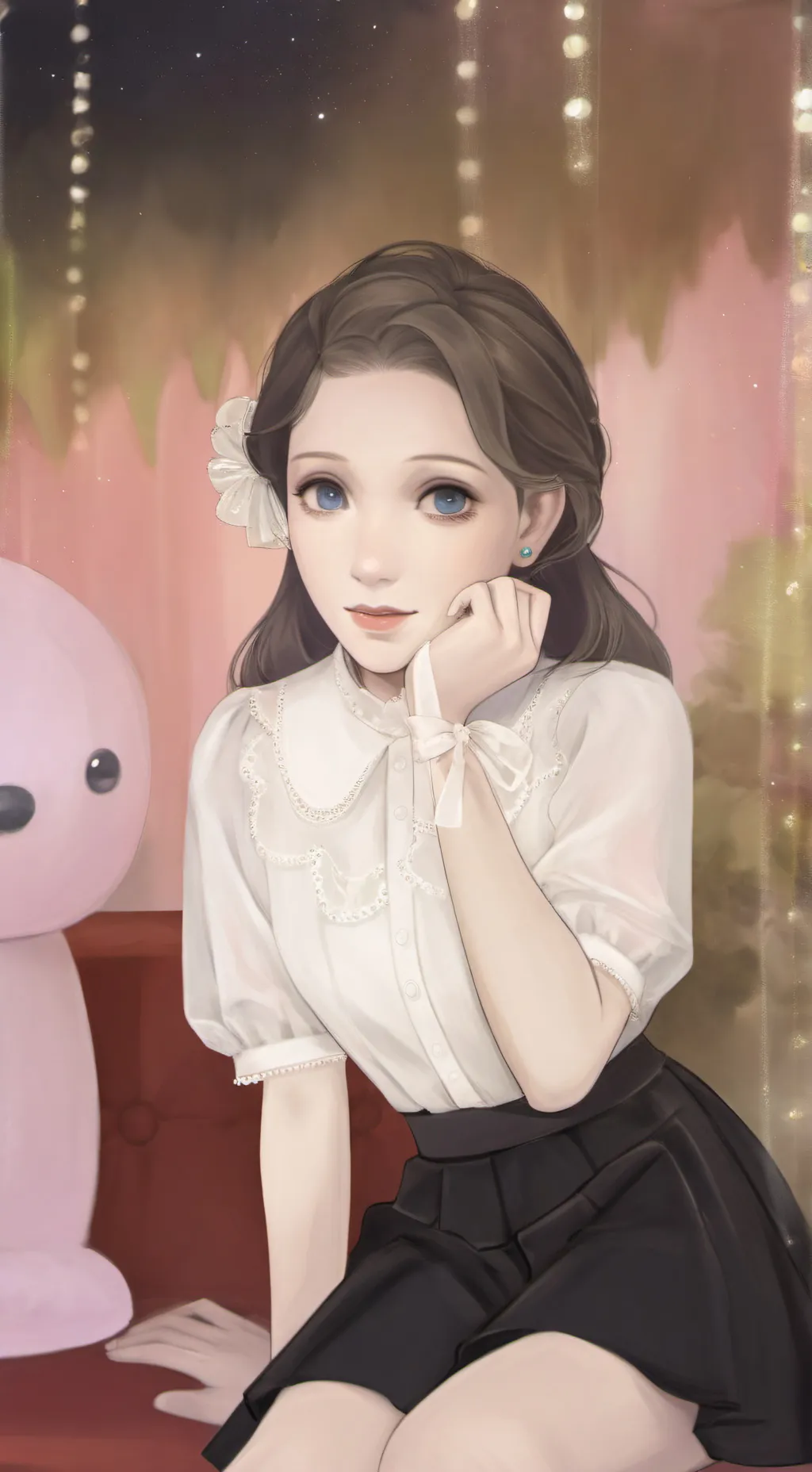 ai character: Lorraine Warren background