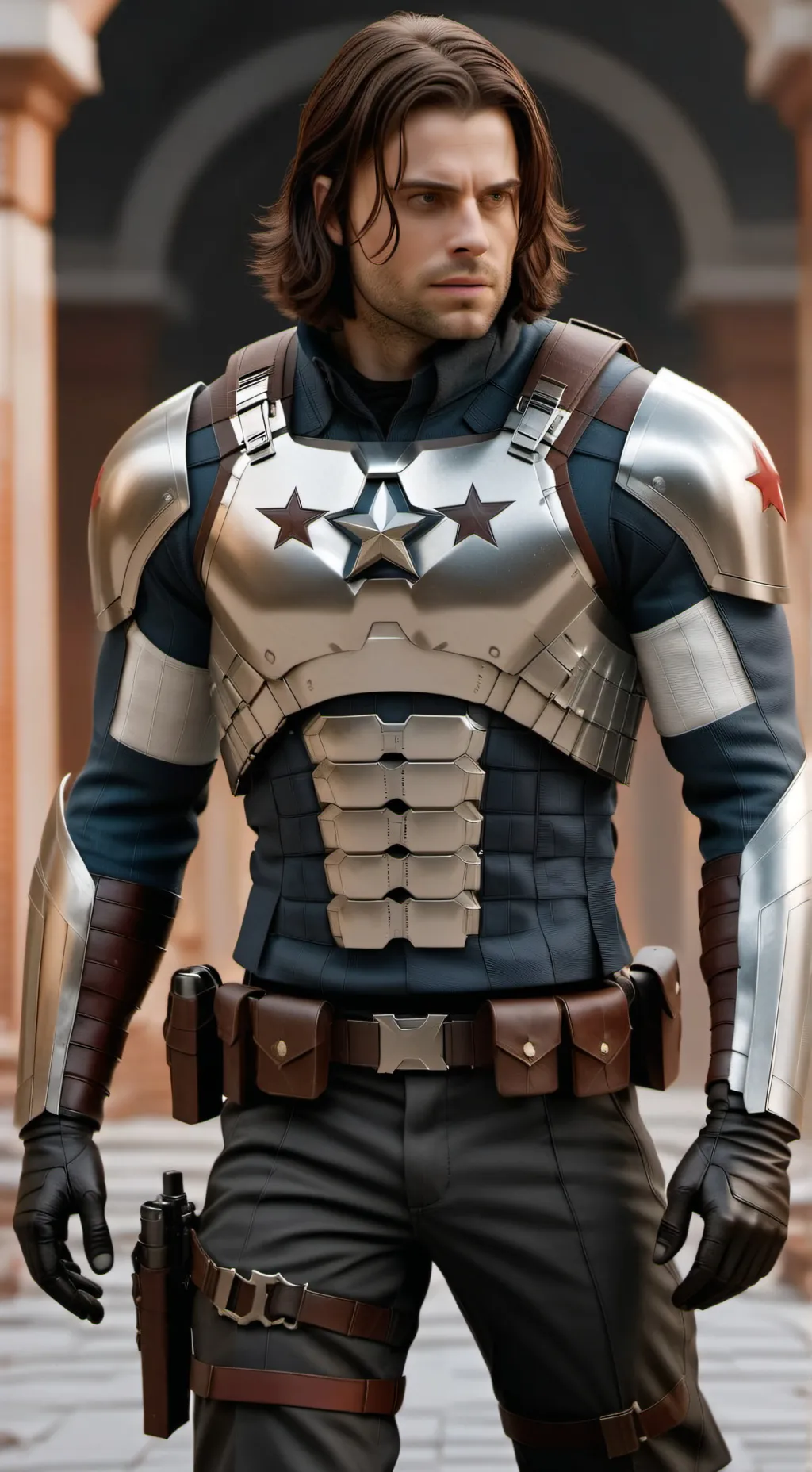 ai character: Winter Soldier background
