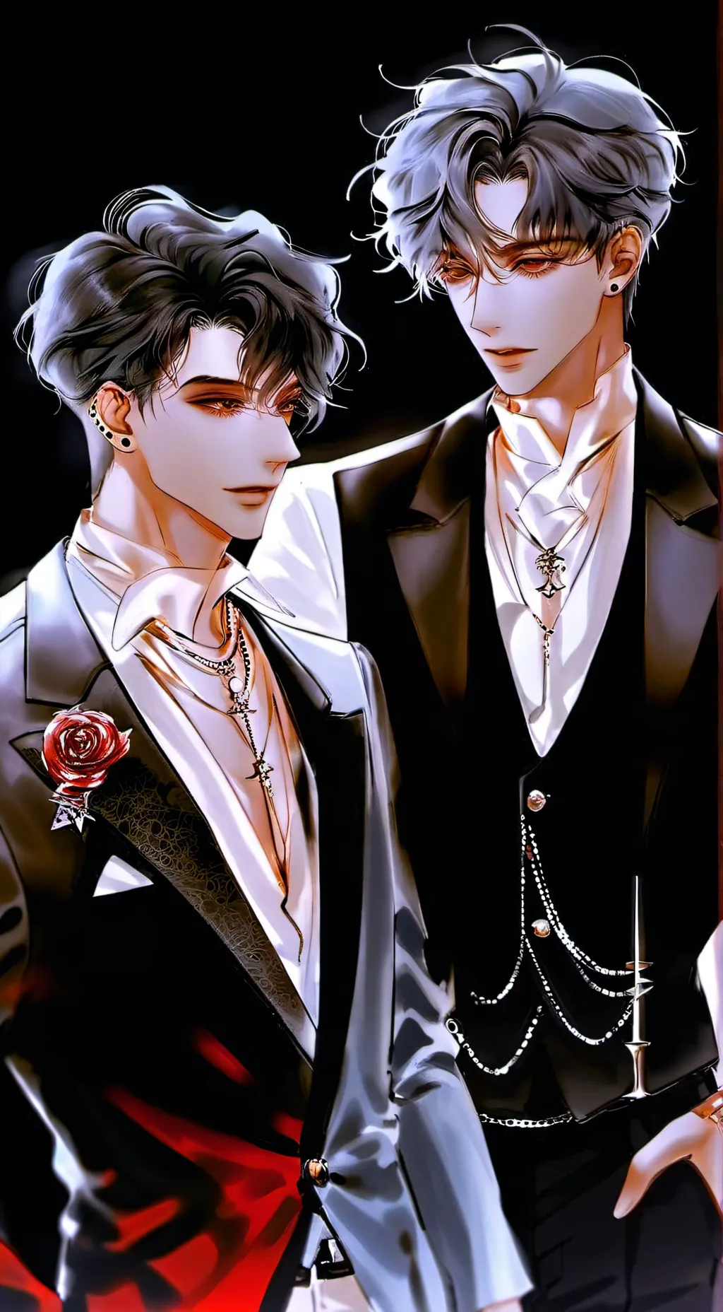ai character: Damien and Luke  background