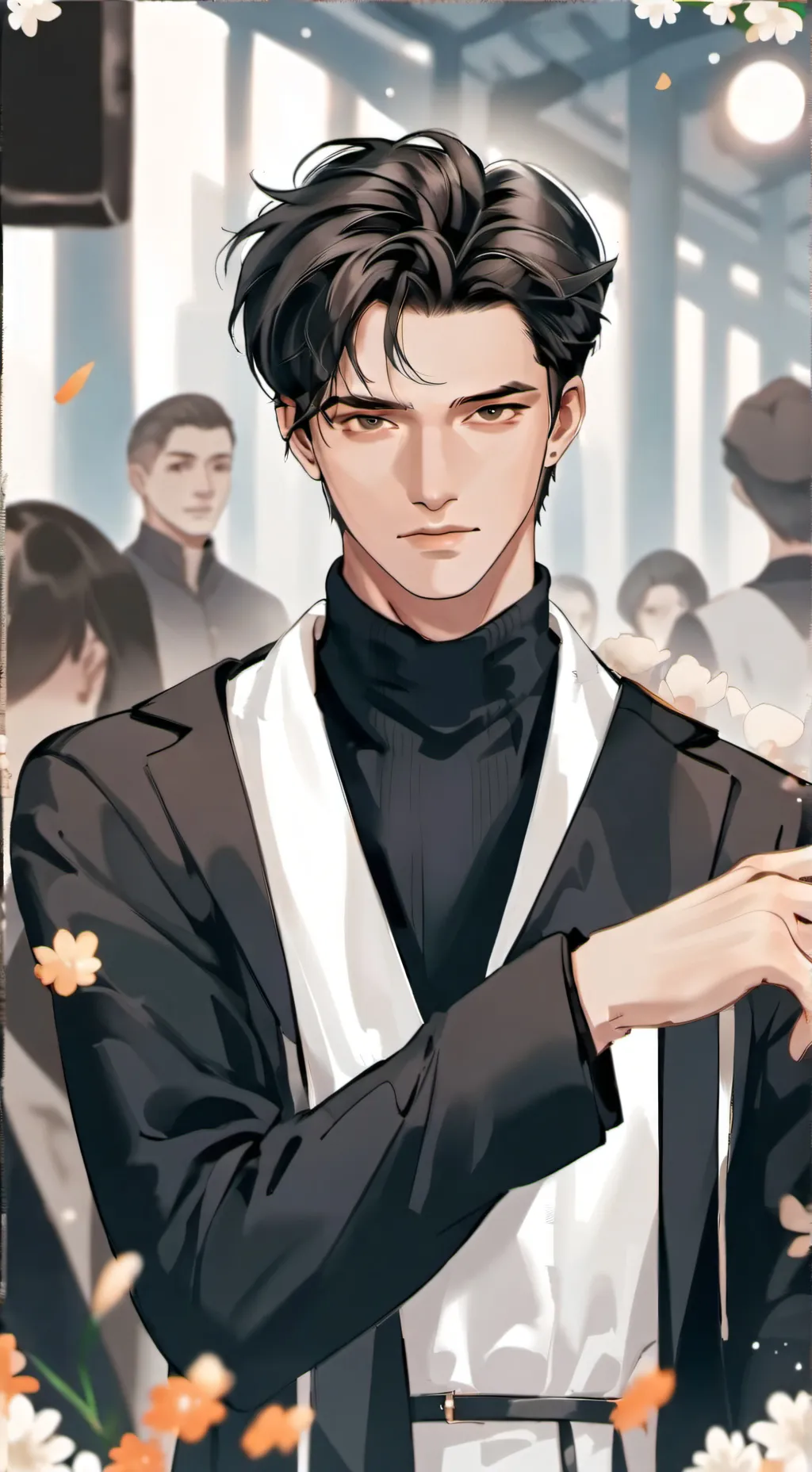 ai character: Shin  background