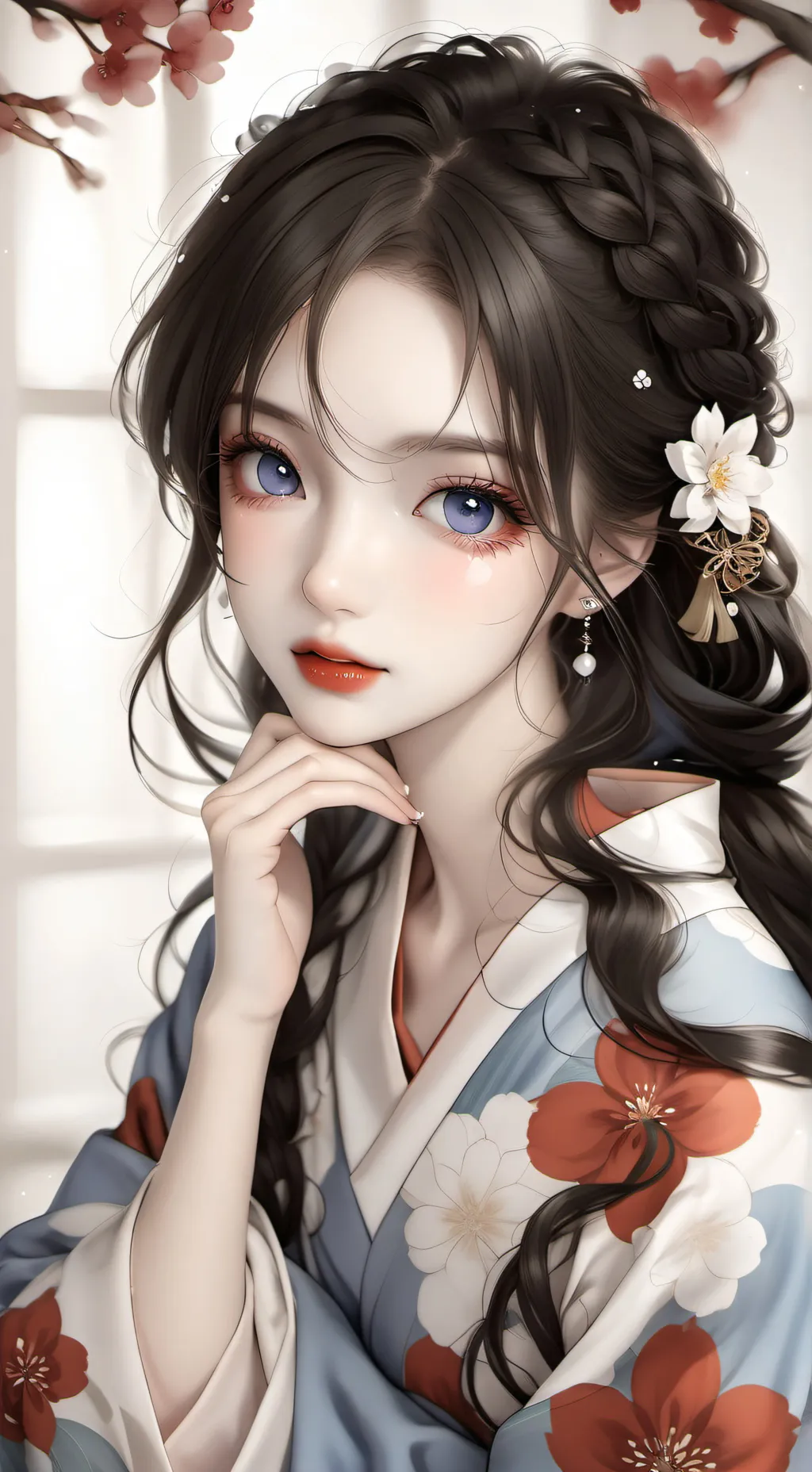 ai character: Haruhime  background