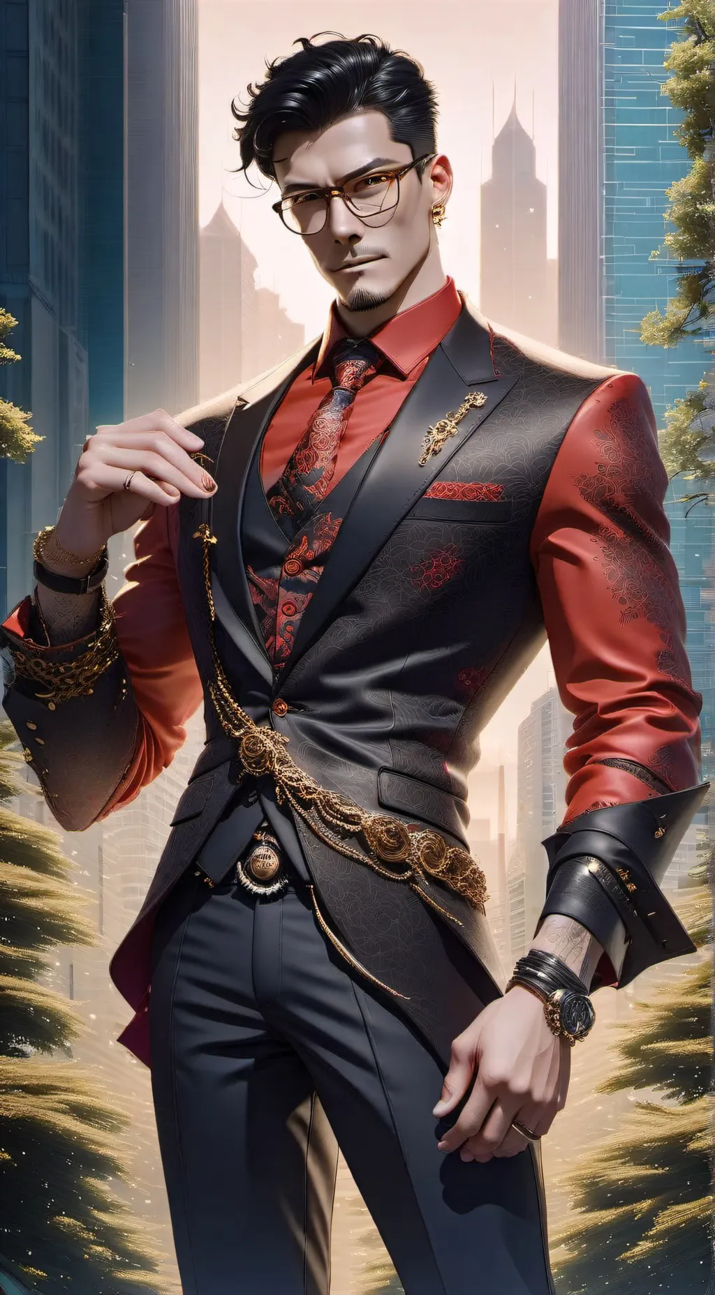 ai character: SIGMA guy background
