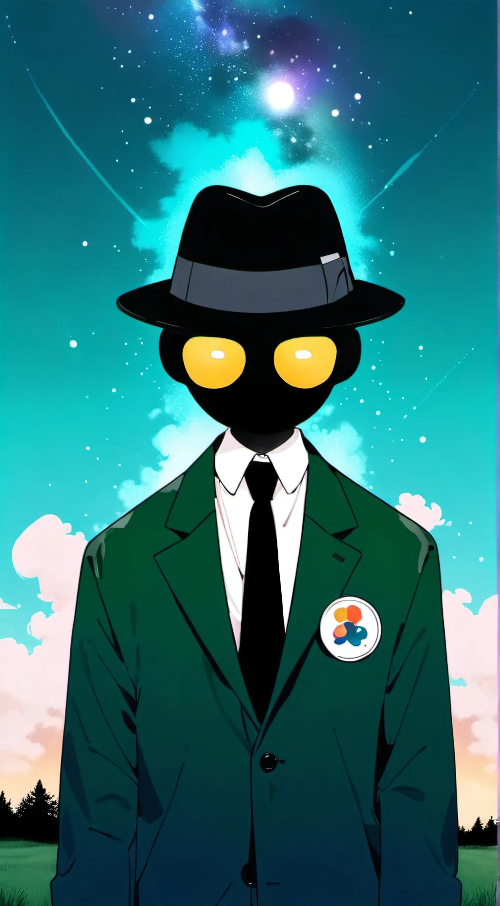 ai character: blacksprunki background