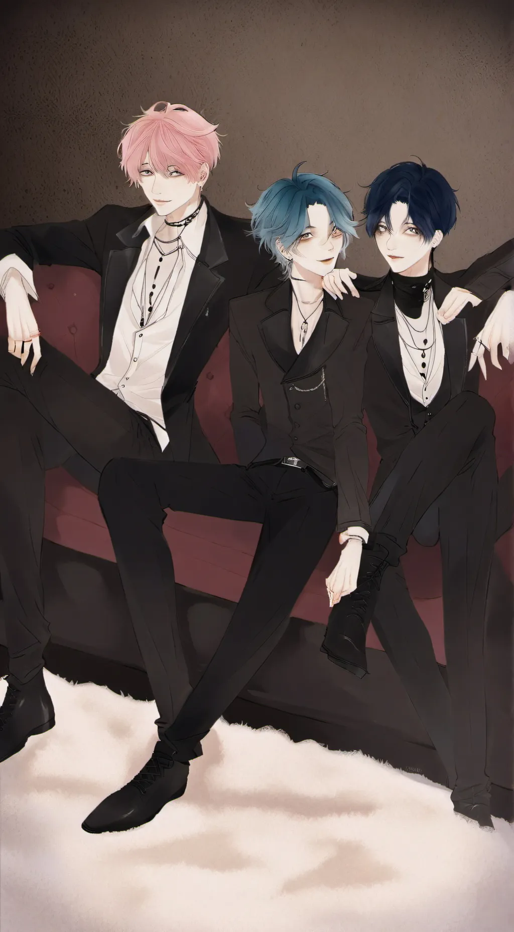 ai character: 4 guys  background