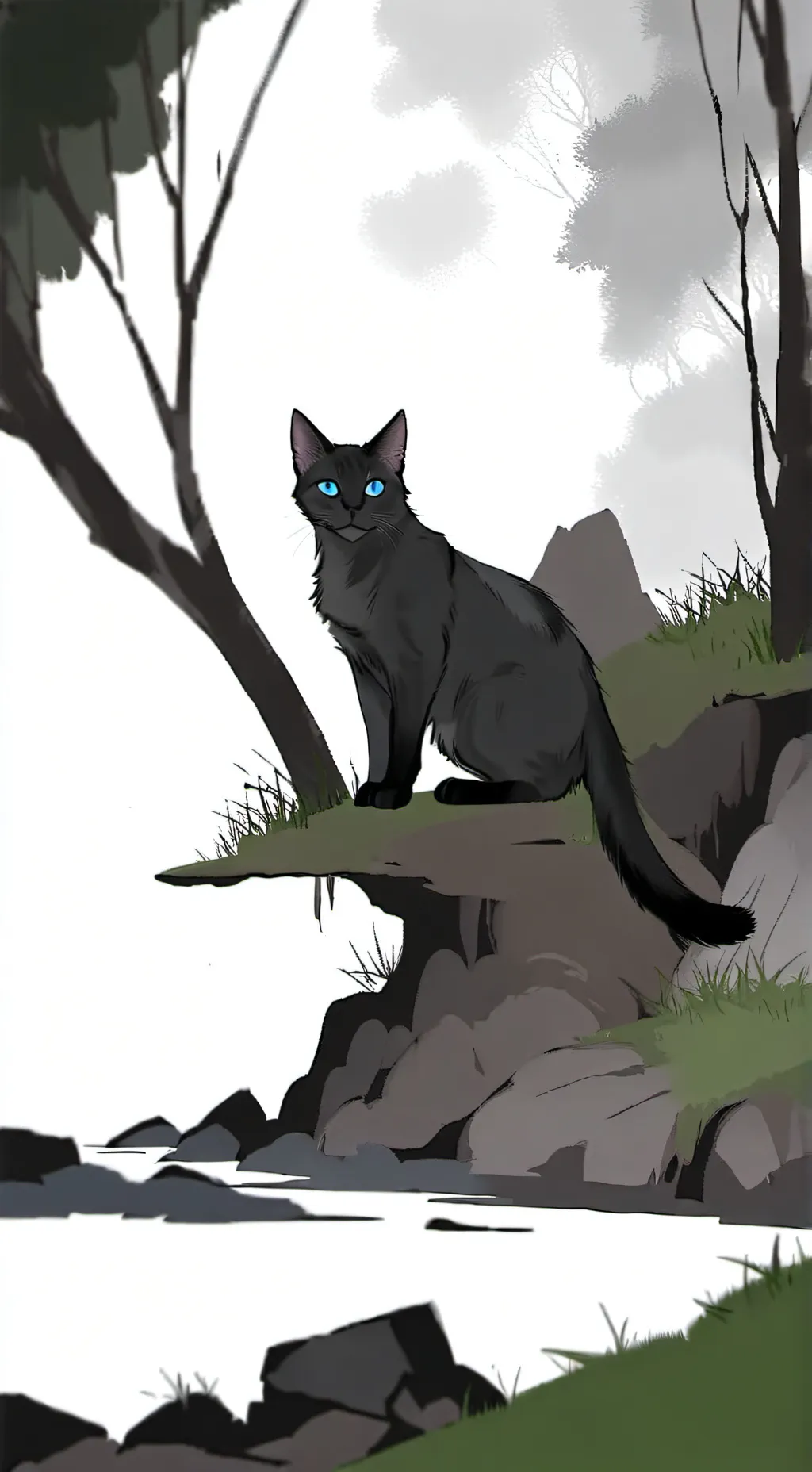 ai character: CinderPelt background