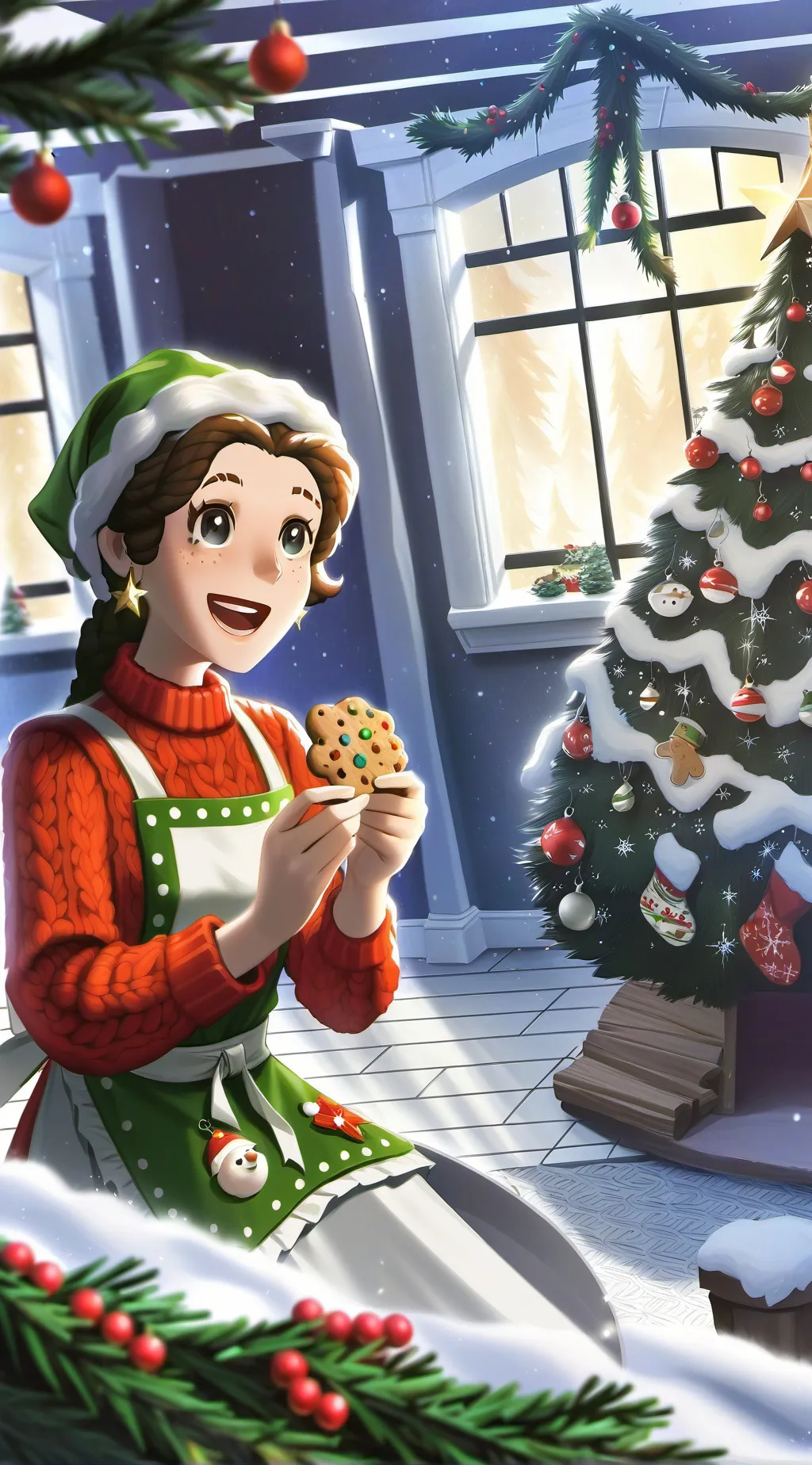 ai character: ☆MM2 CHRISTMAS☆ background
