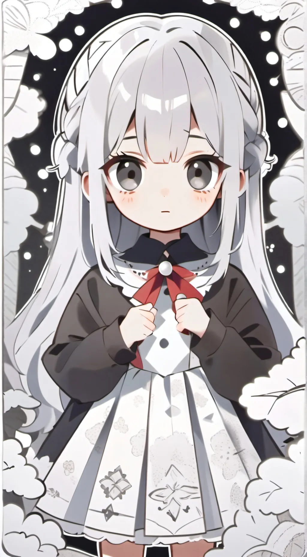 ai character: silver (sprunki) background