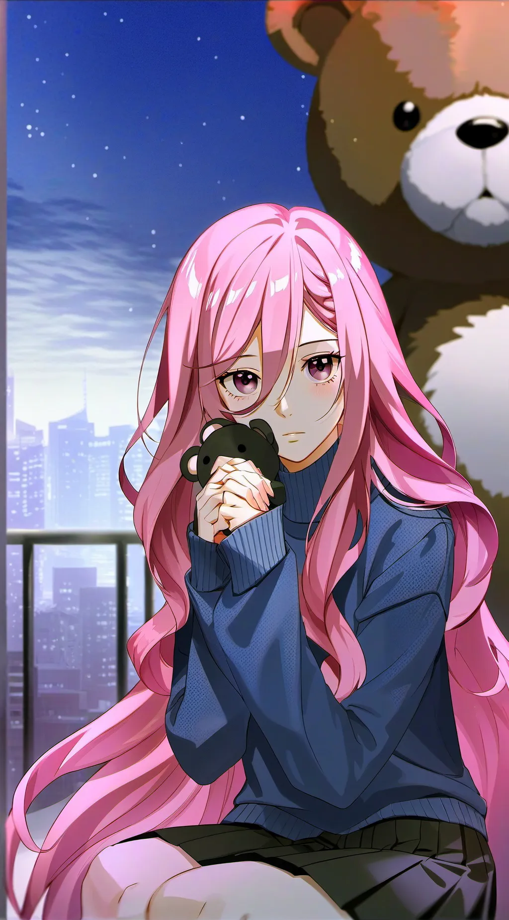 ai character: Luna  background