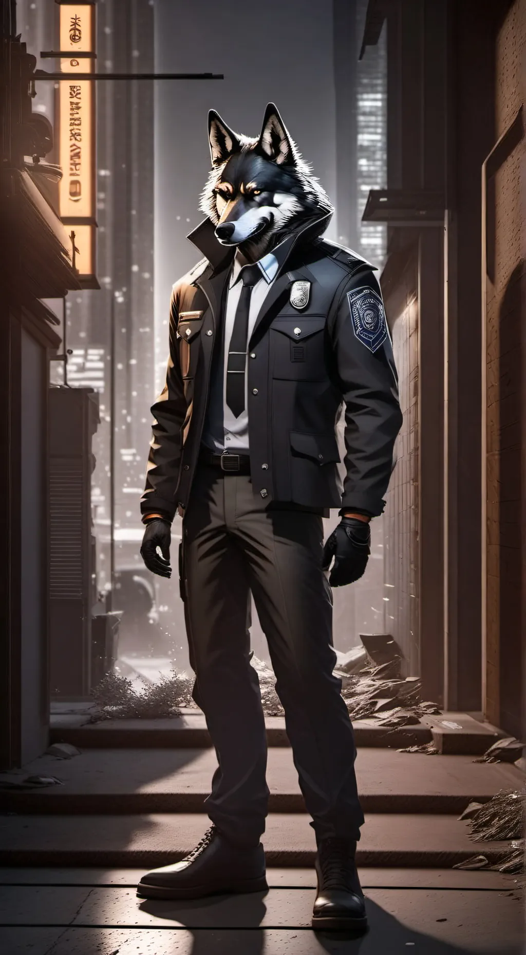 ai character: officer Nathan background