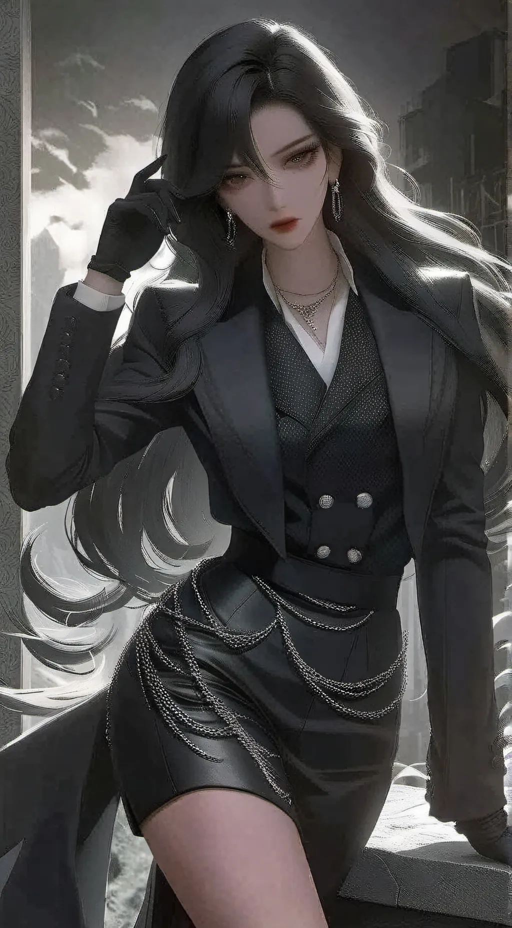 ai character: Luna background