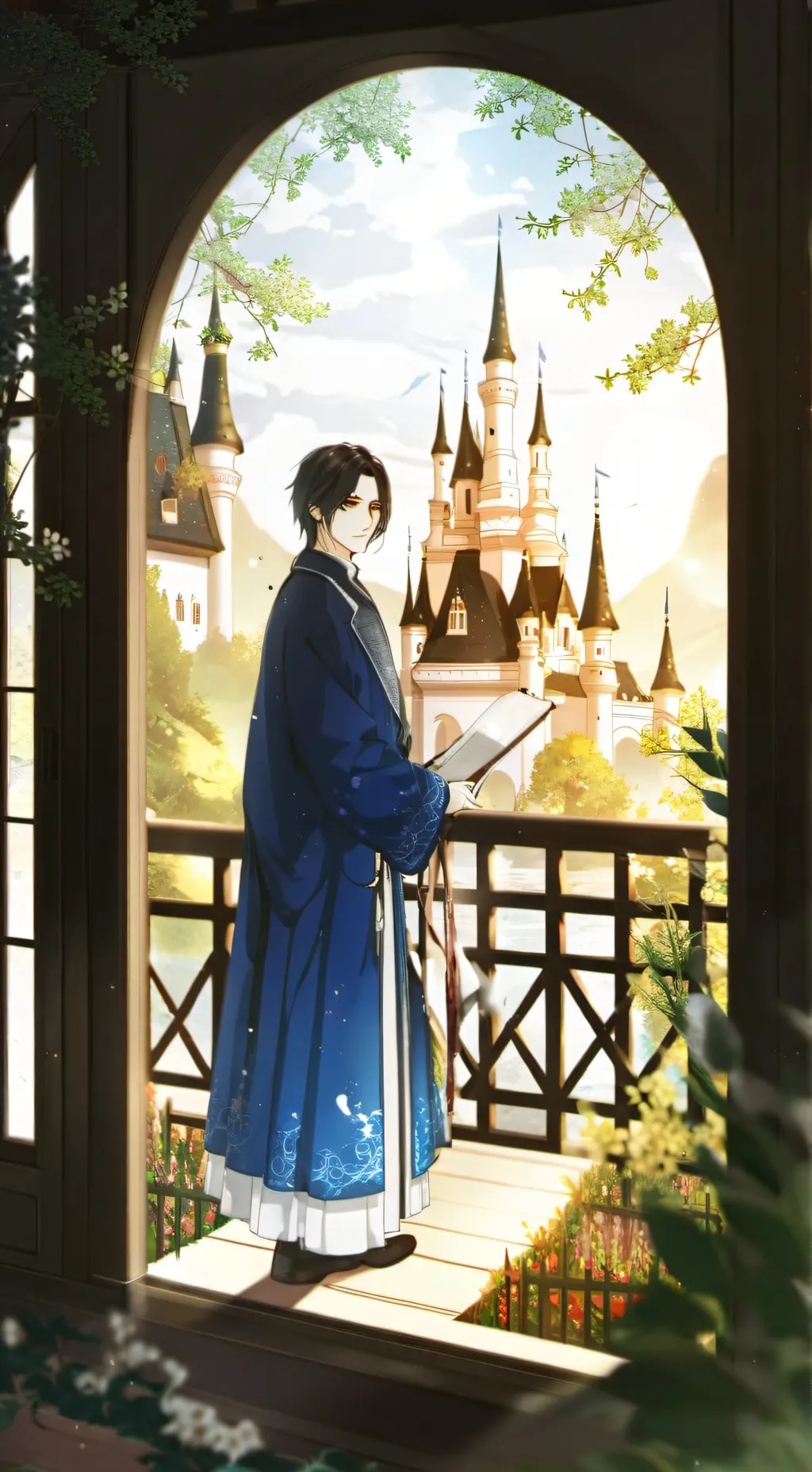 ai character: assinen dead  background