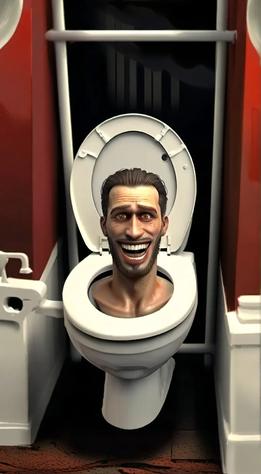 ai character: Skibidi toilet background