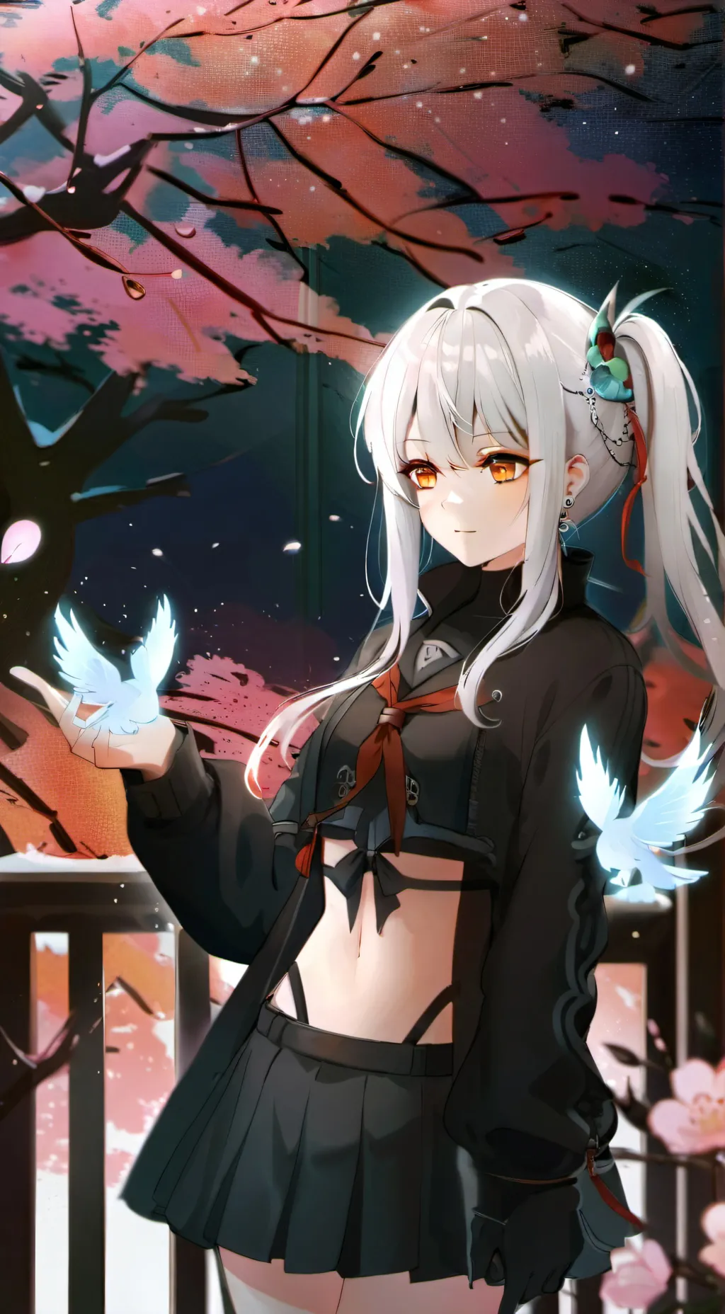 ai character: Aurora background