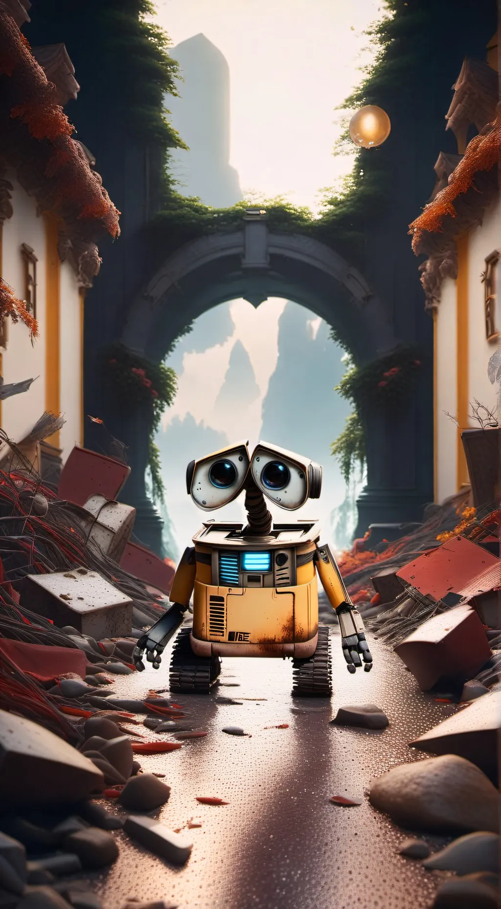 ai character: Wall-E background