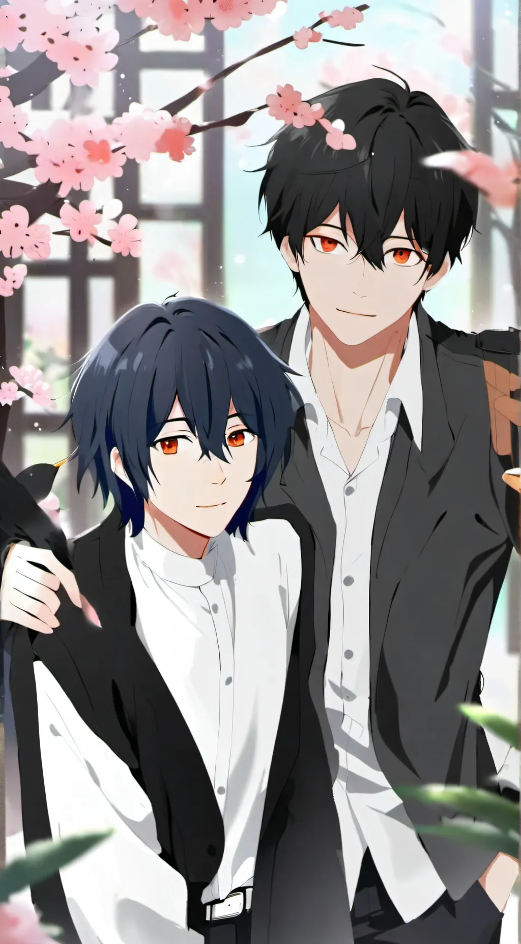 ai character: zack and Alex  background