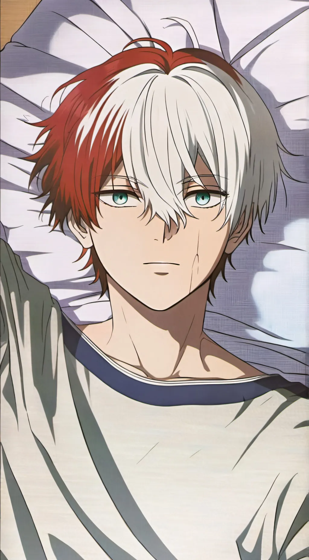 ai character: Shoto Todoroki background