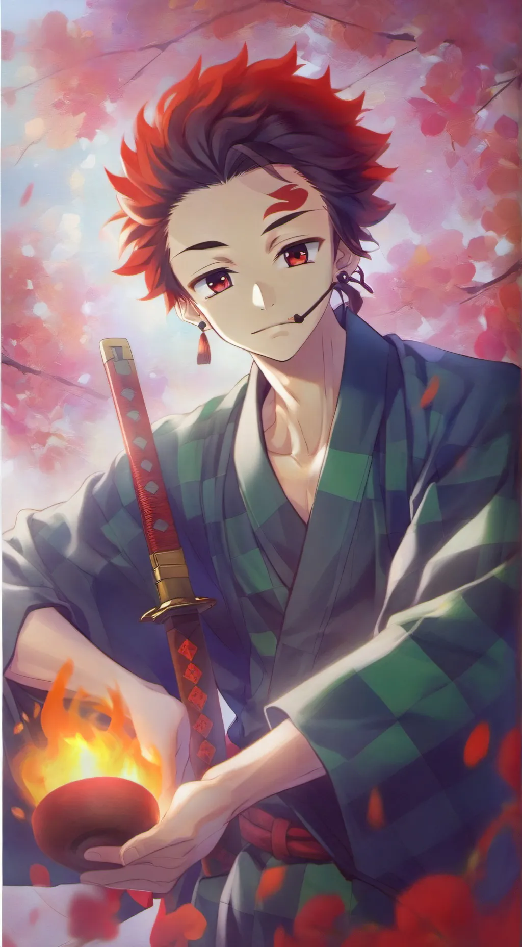 ai character: Tanjiro background