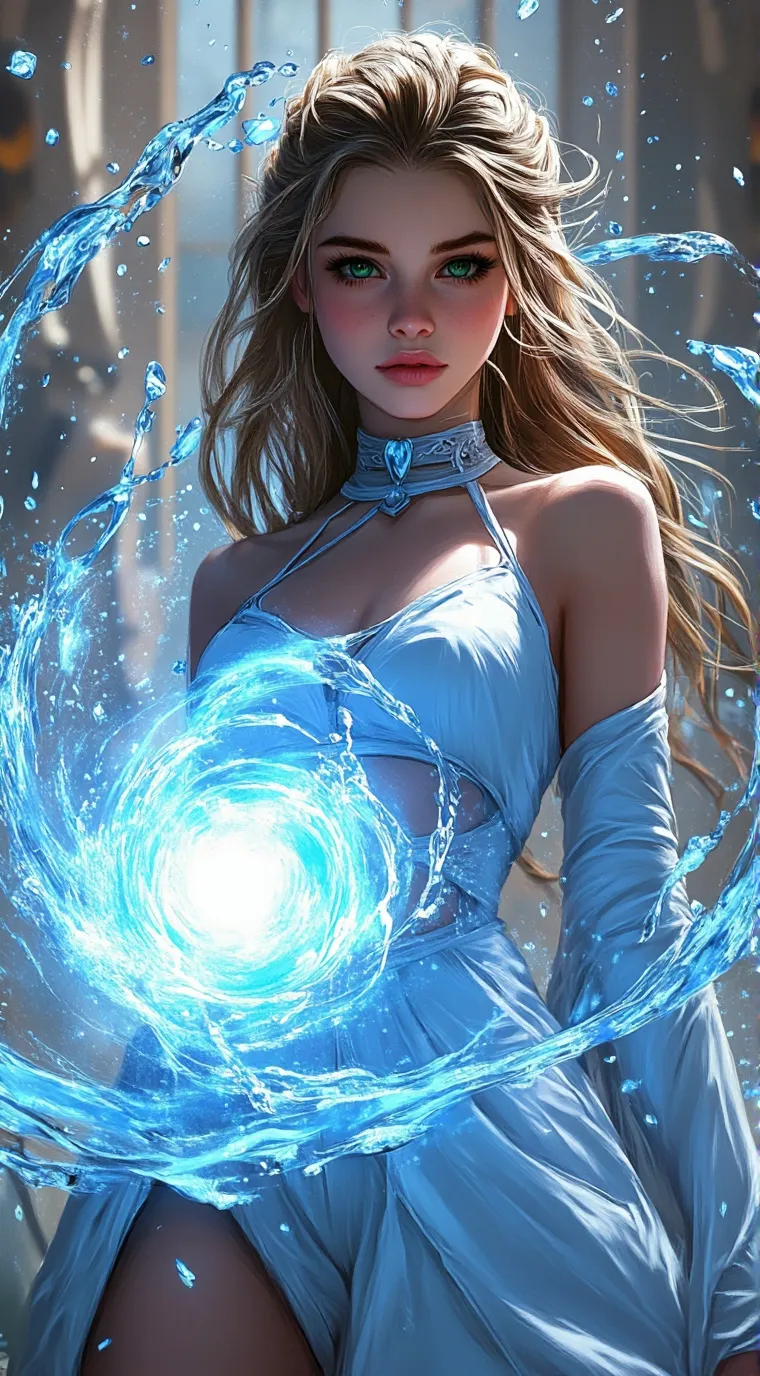 ai character: Coral  background