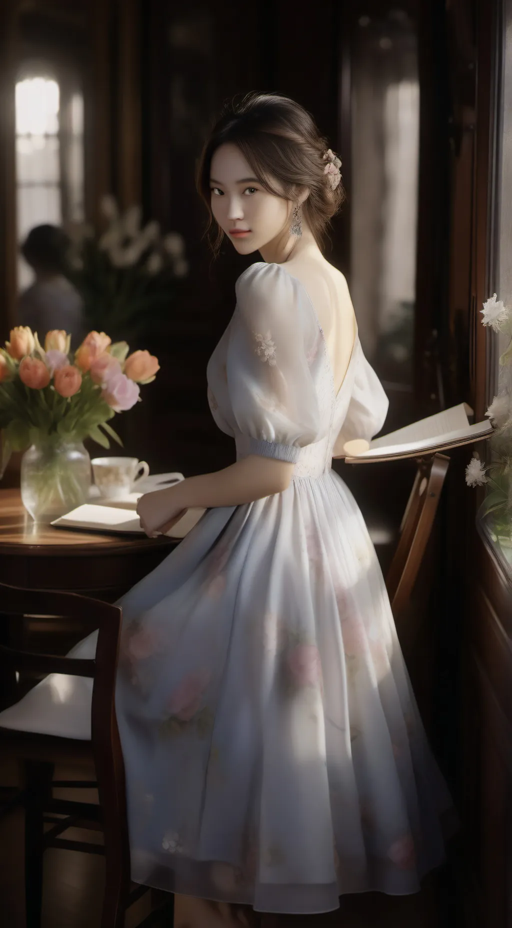 ai character: Elara background