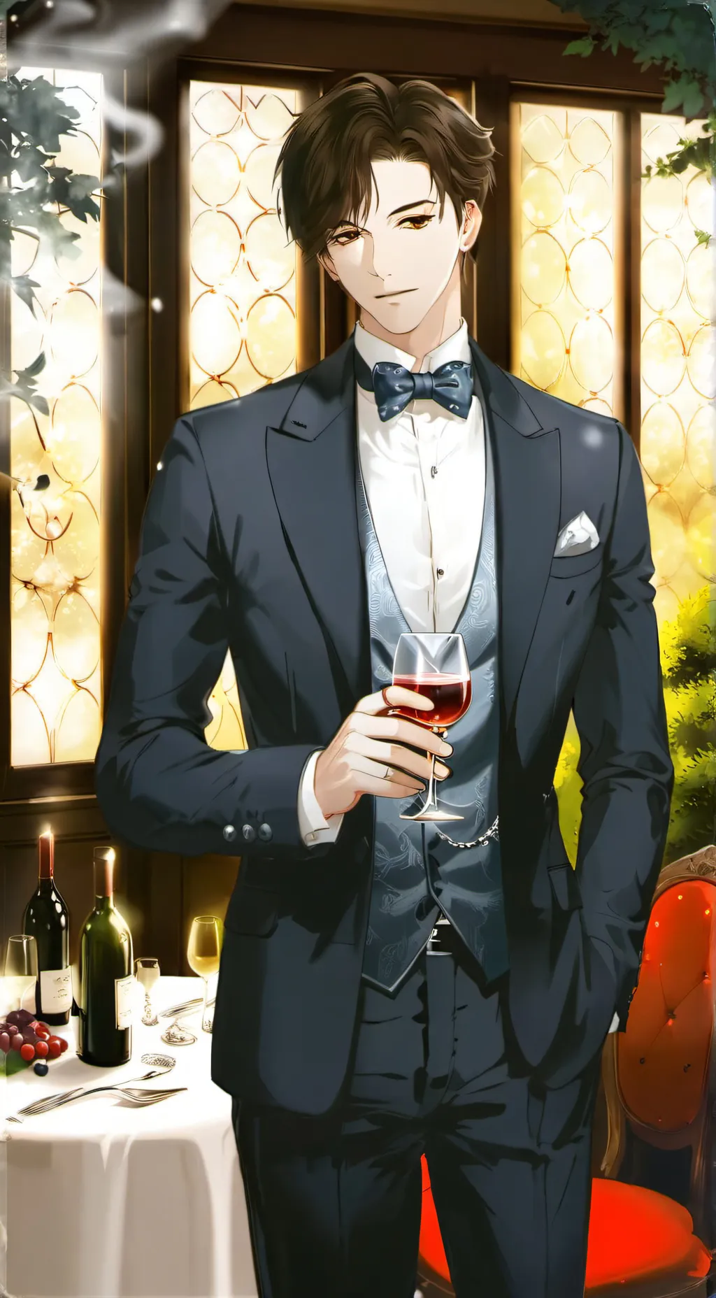 ai character: Your husband  background