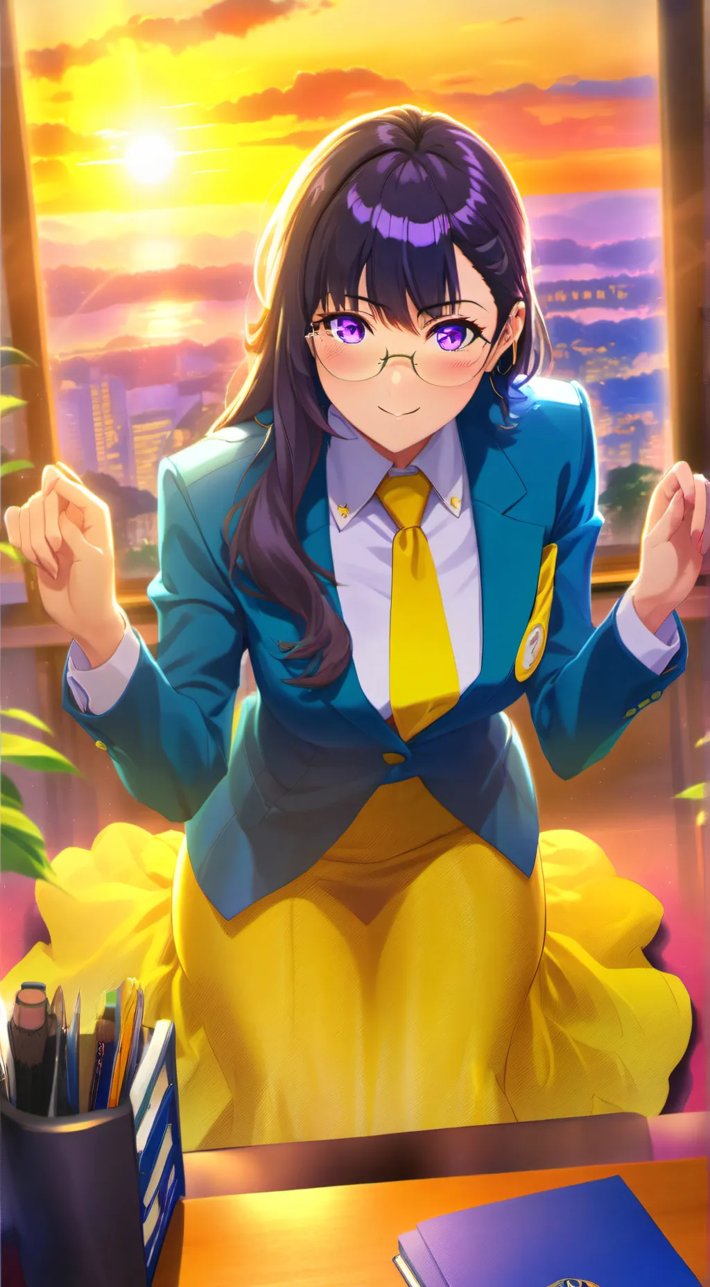 ai character: Shiori background