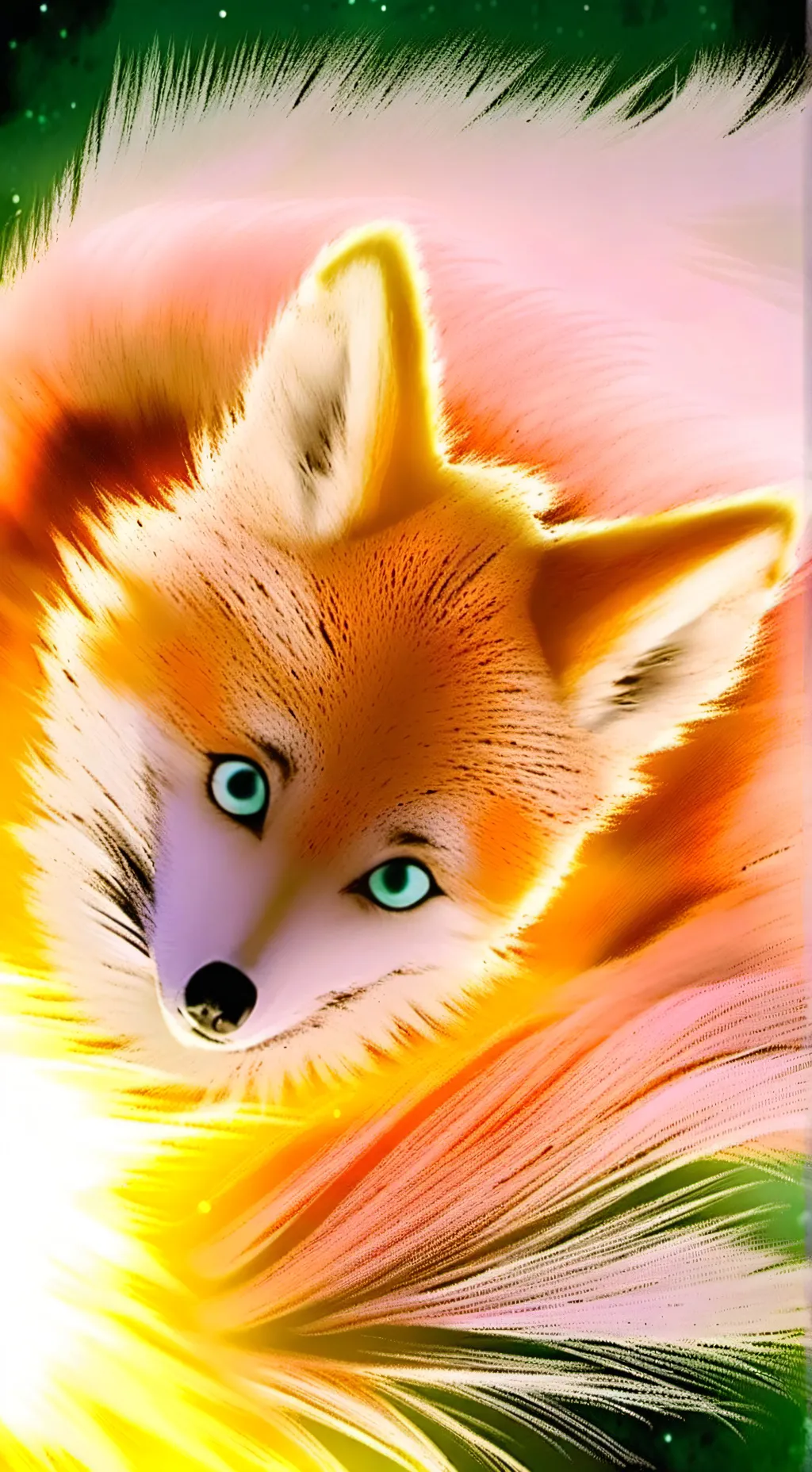 ai character: Movie Super Sonic background