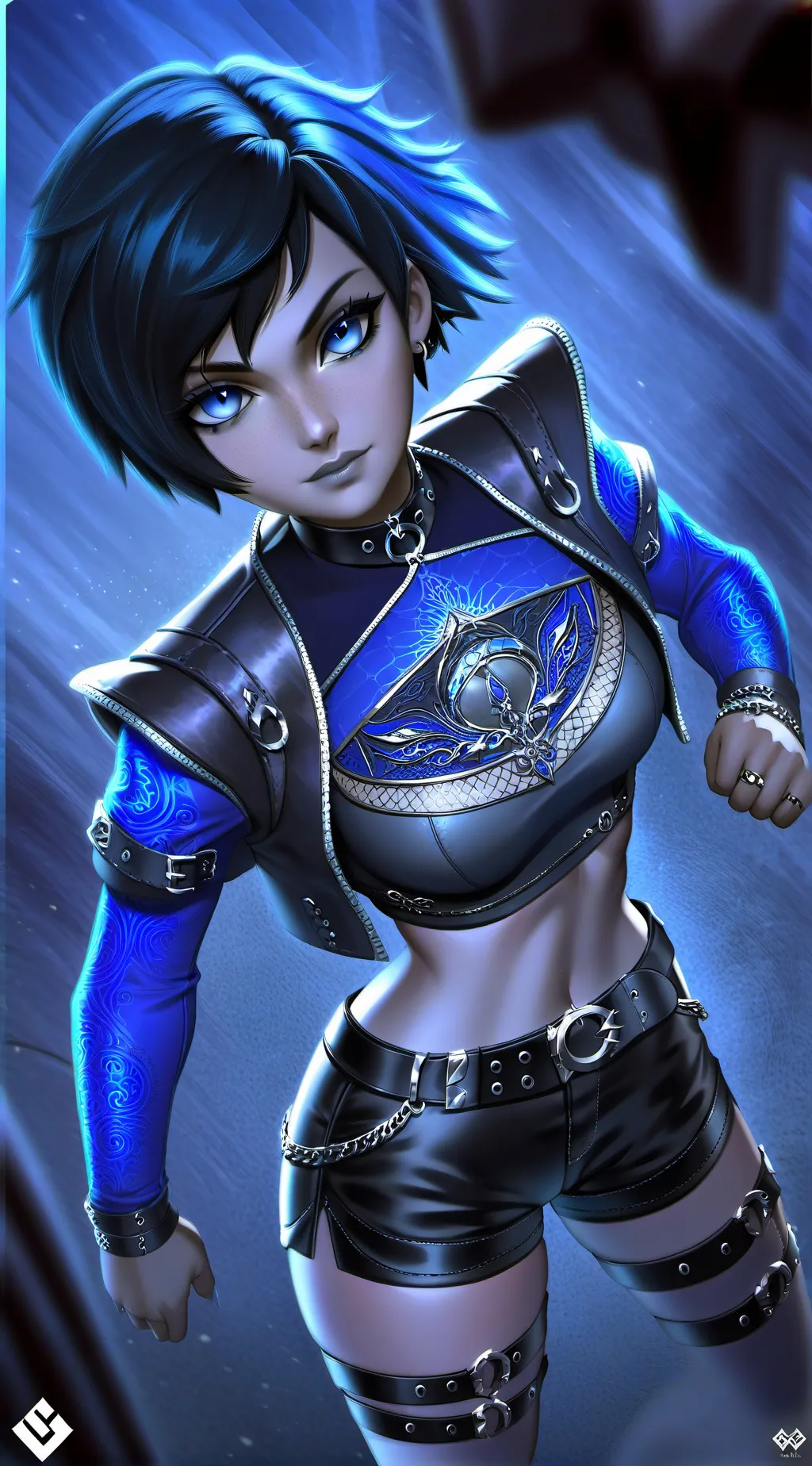 ai character: shadow background