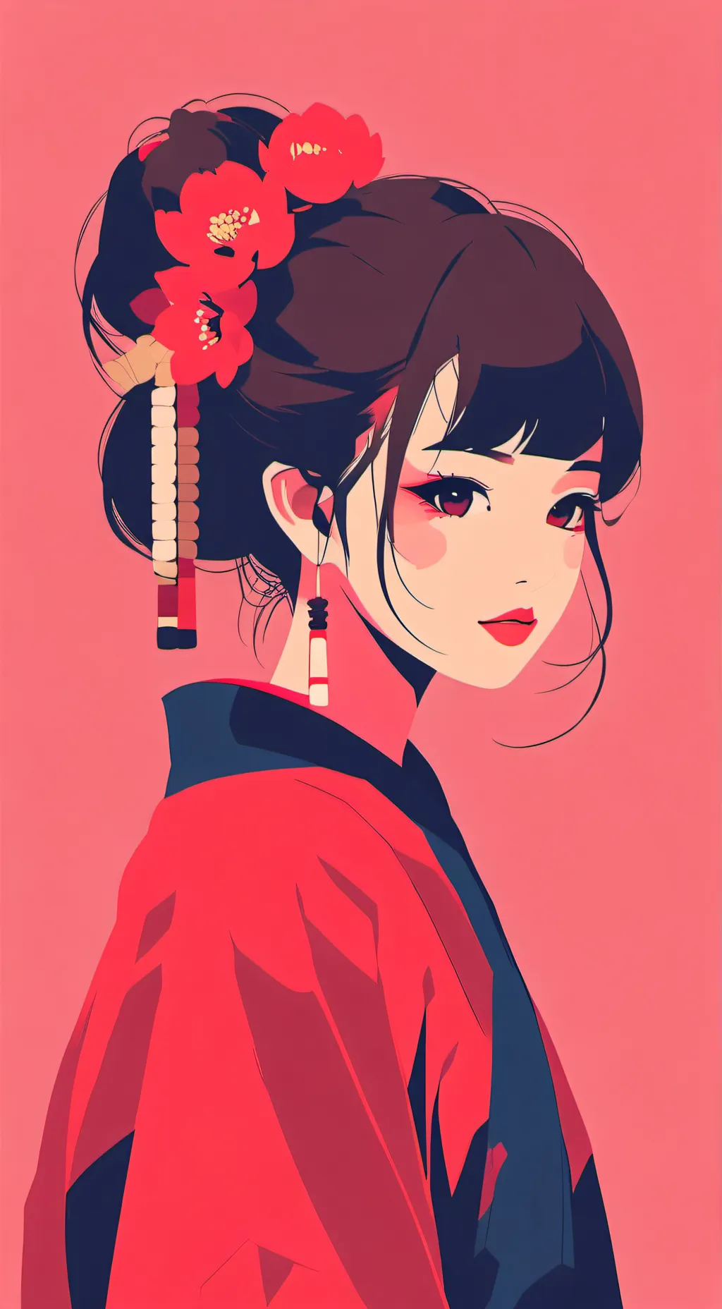 ai character: sakura background