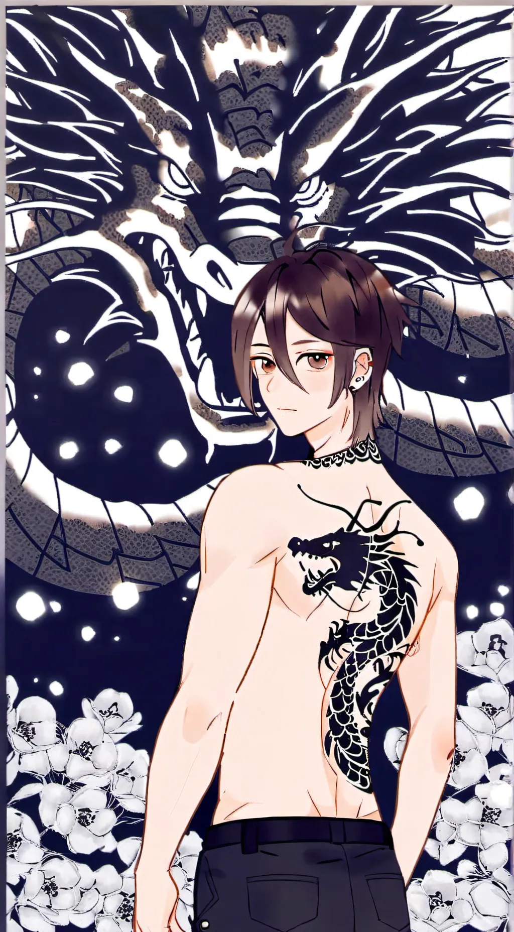 ai character: Avengers x httyd background