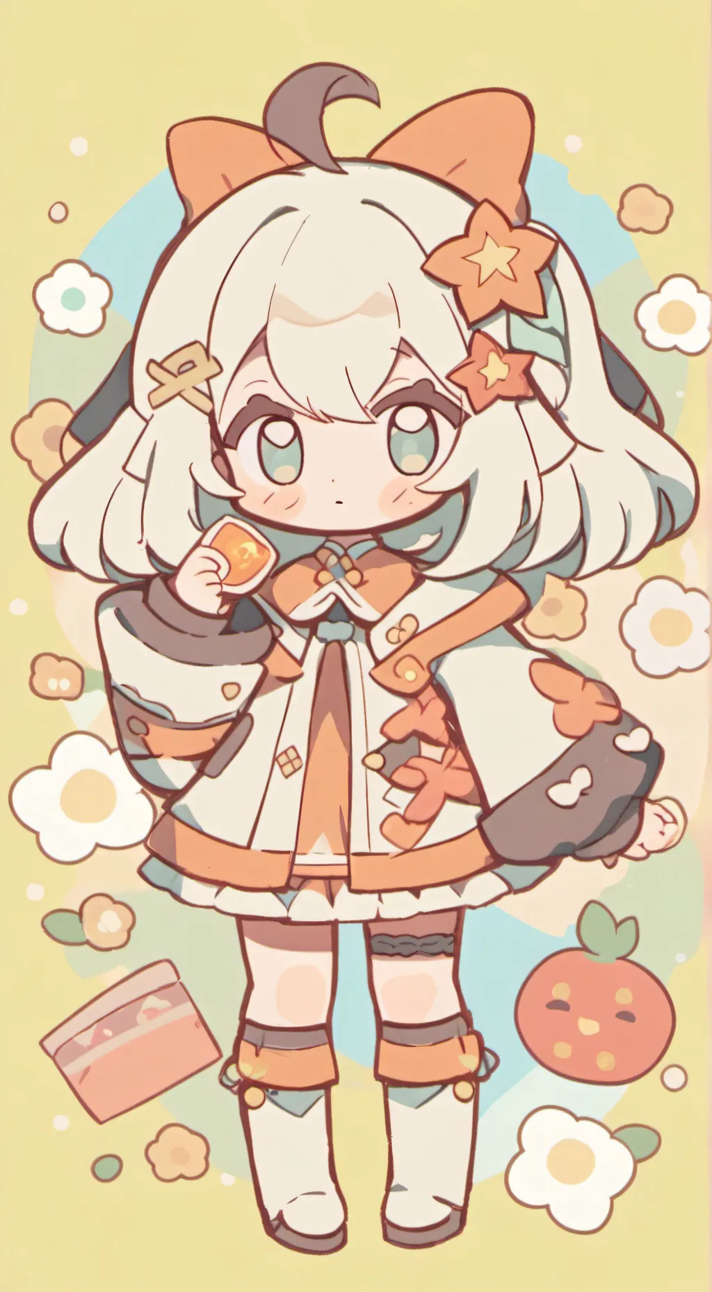 ai character: Strawberryshortcak background