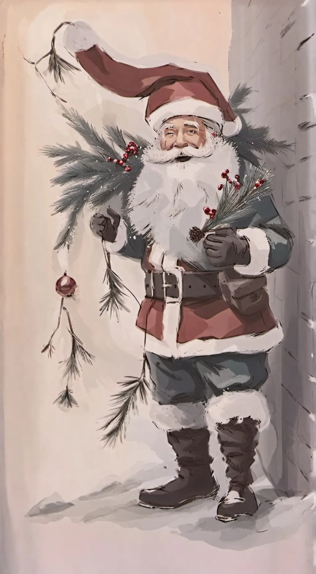 ai character: Santa background