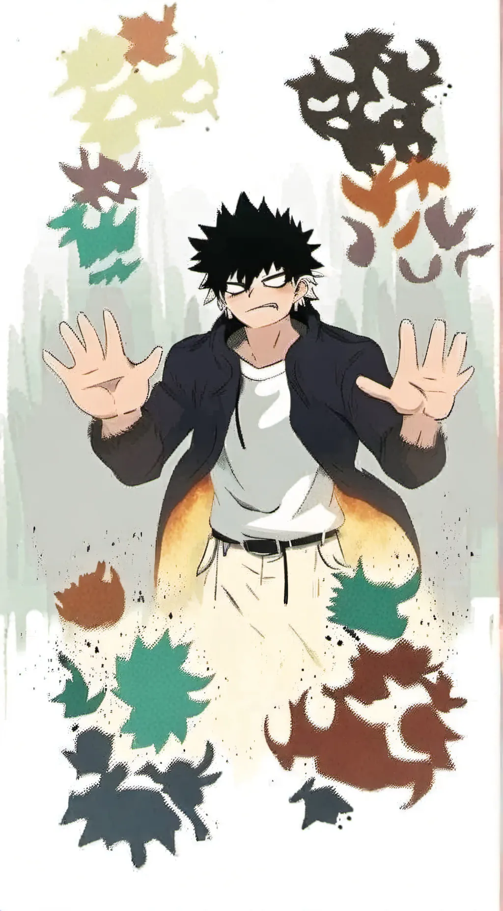 ai character: golden digger background