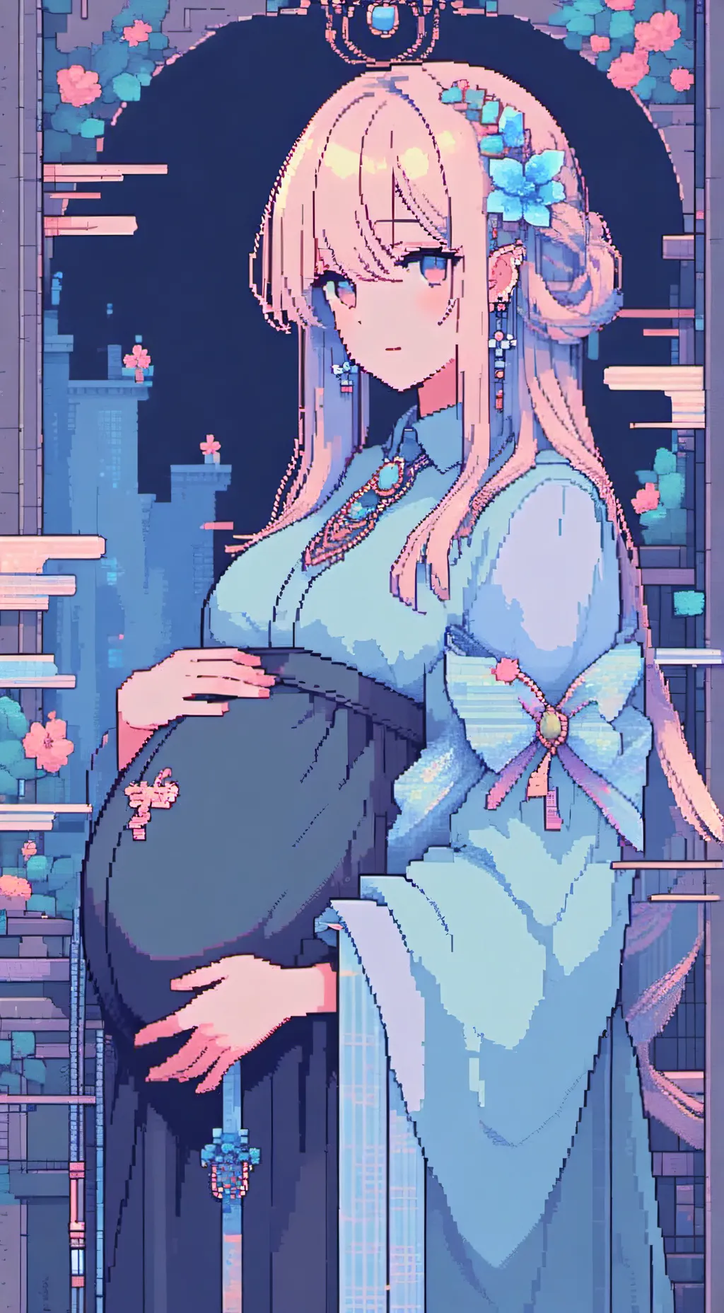 ai character: mha pregnant  background