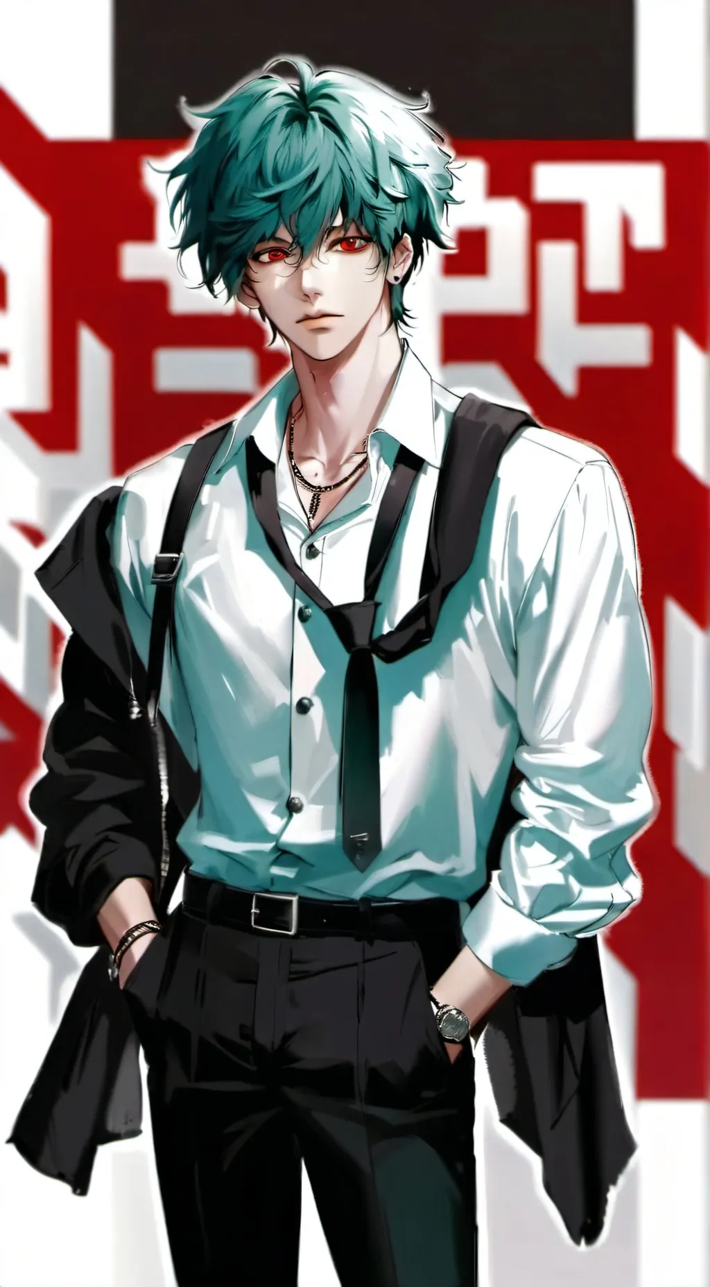 ai character: Villain Deku background