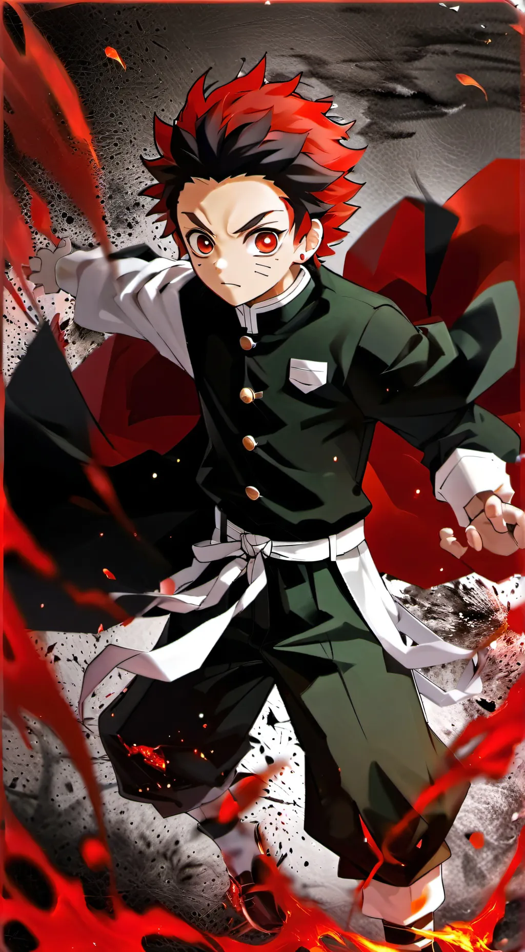 ai character: tanjiro kamado background