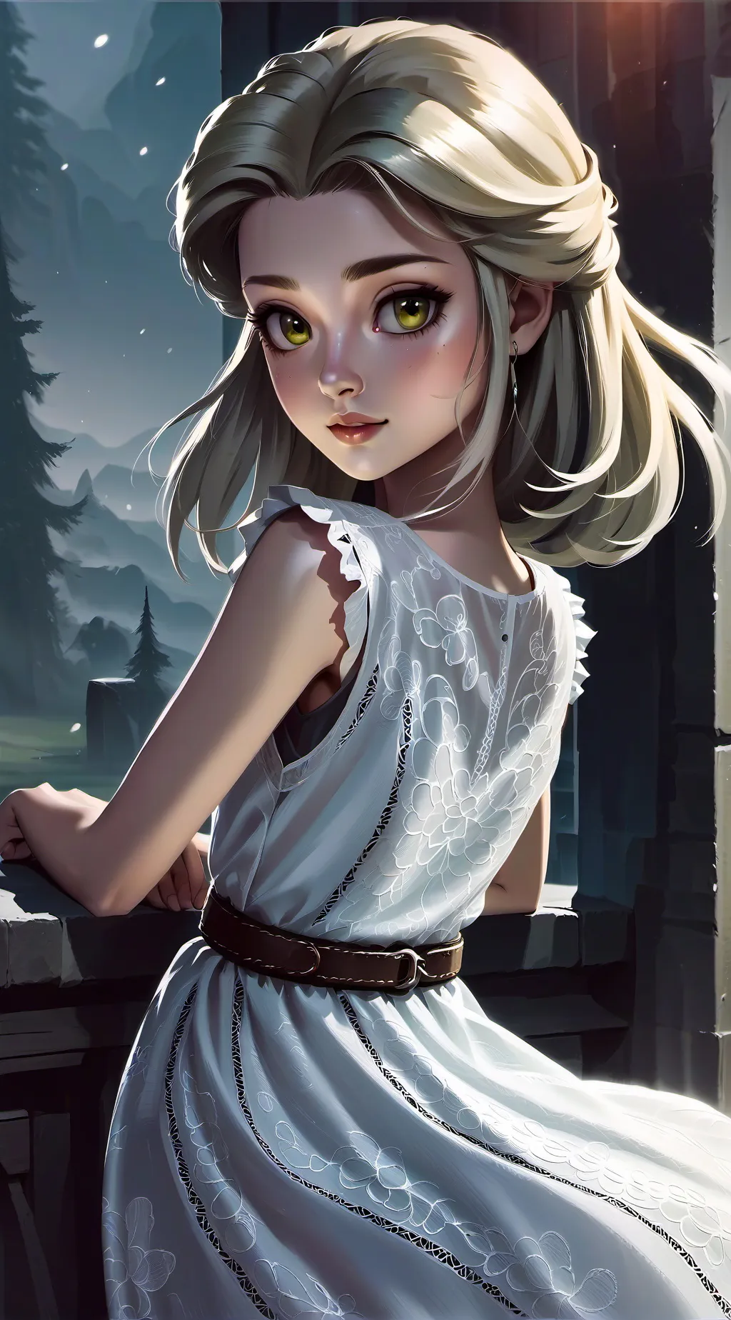 ai character: Luna background