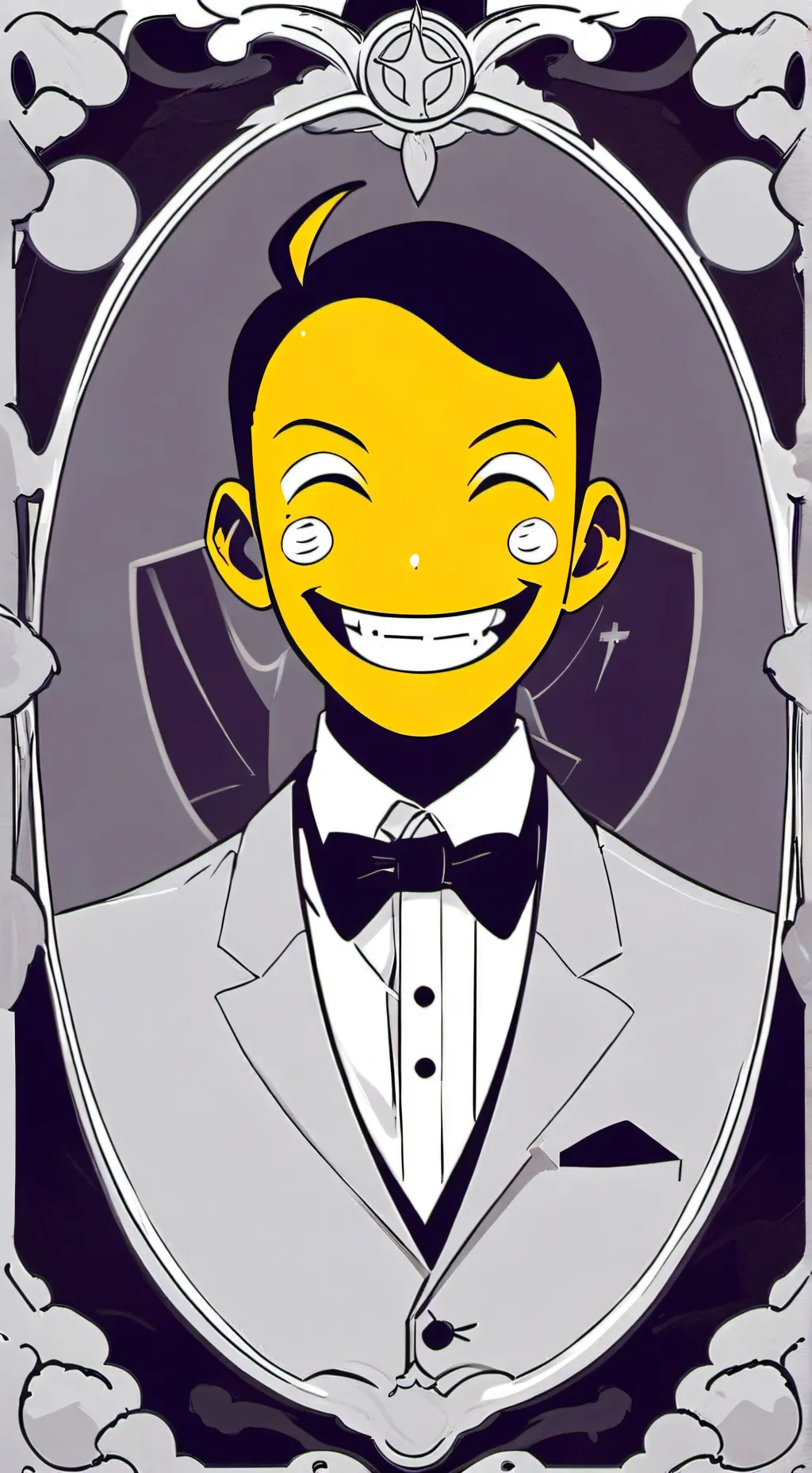 ai character: Emoji only background