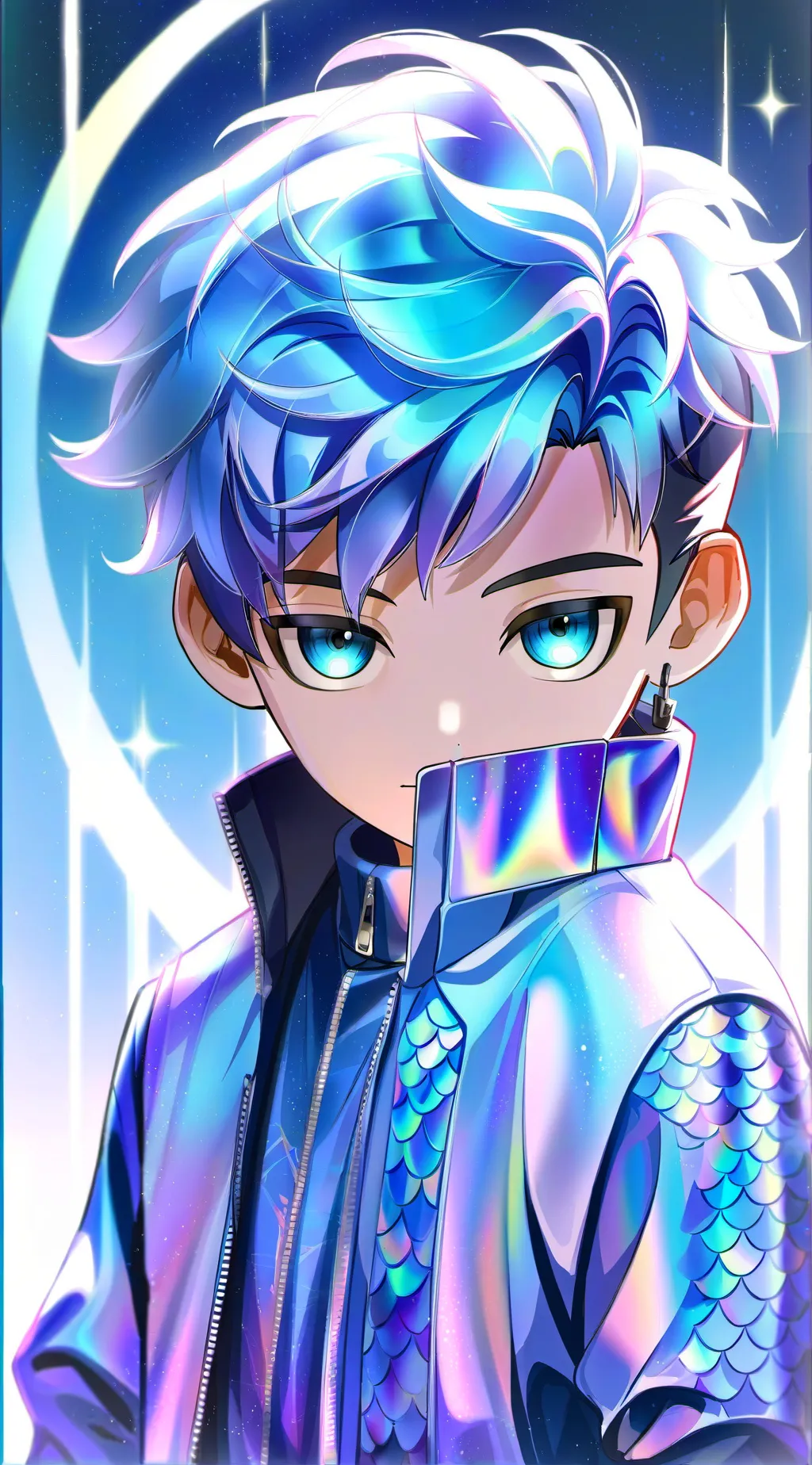 ai character: Last human background