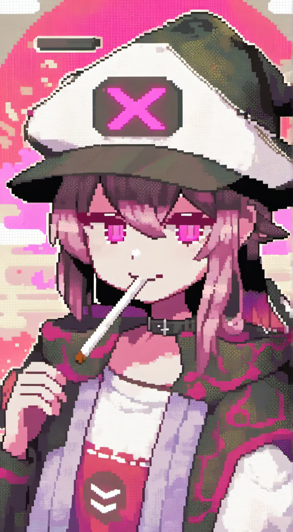ai character: MEWSERK(me) hex background