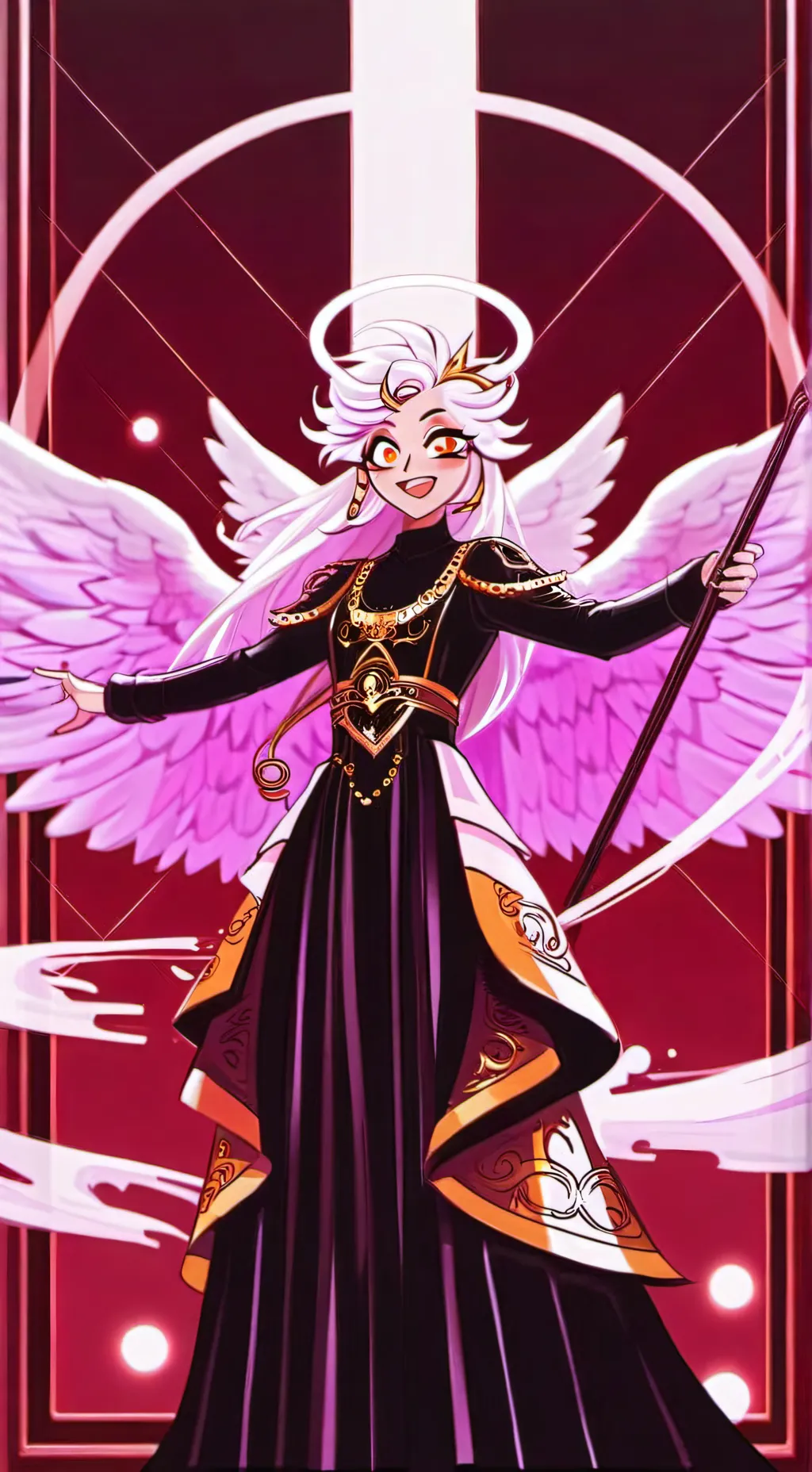 ai character: ángel  background