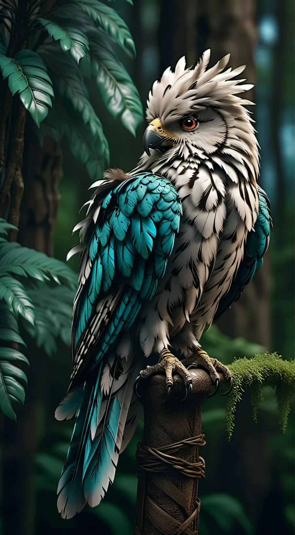 ai character: Pajaro megarraro  background