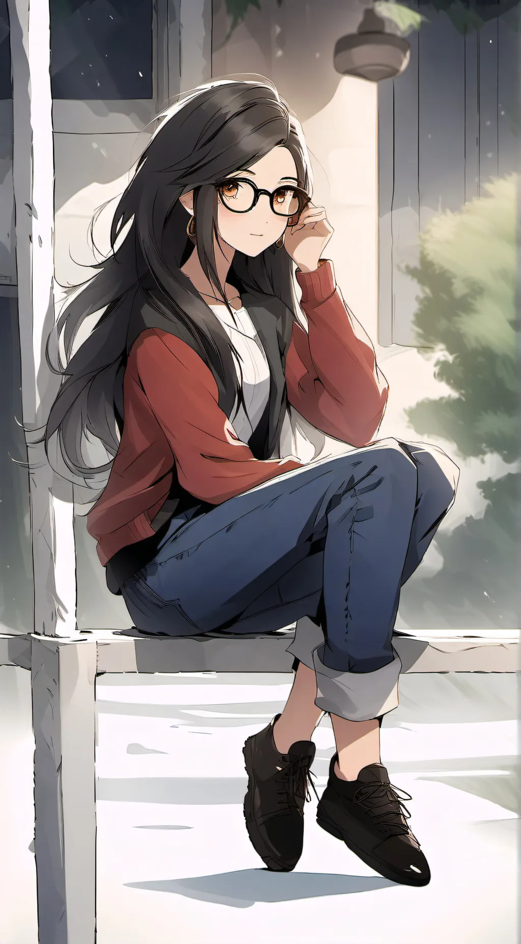 ai character: Adrianna  background