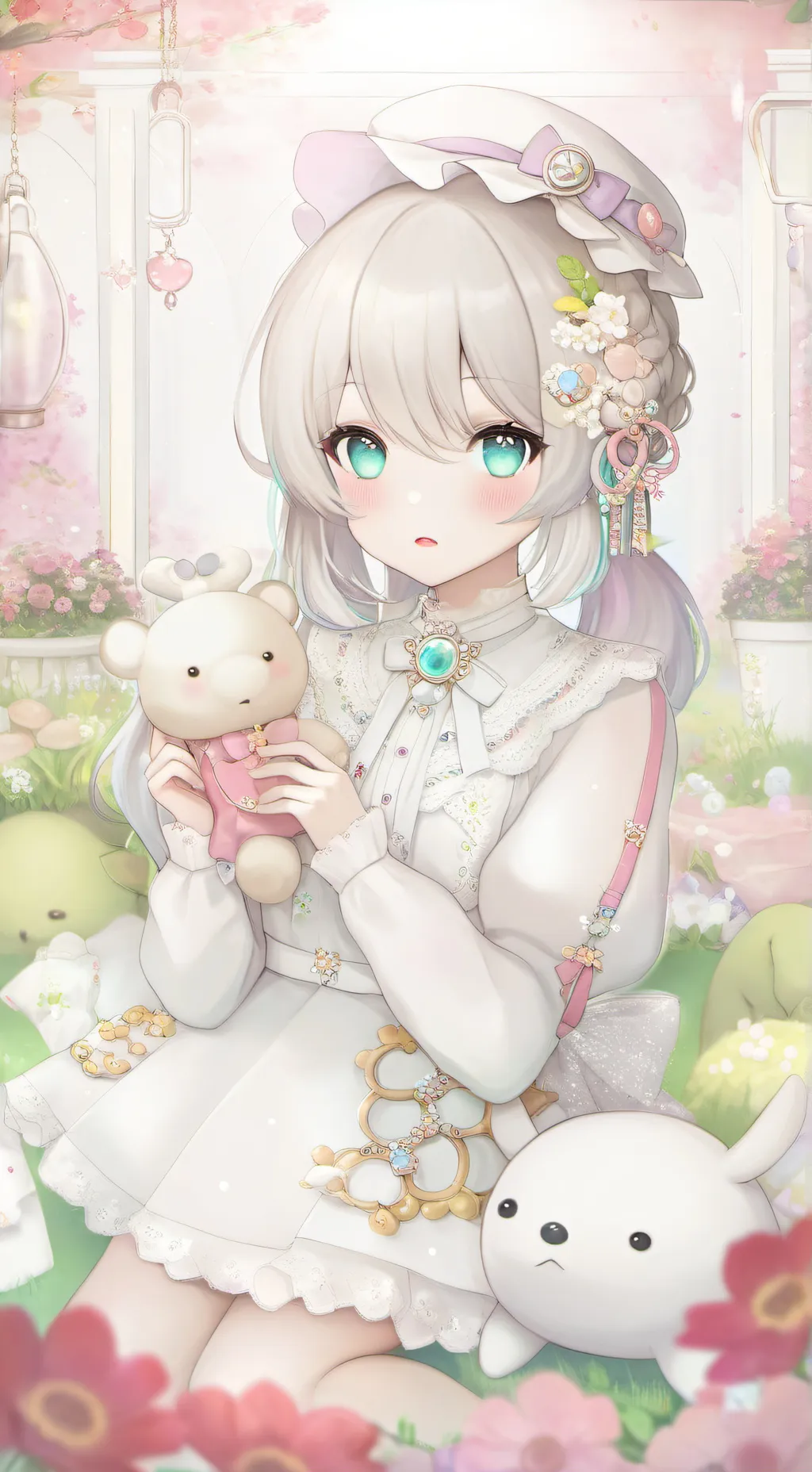 ai character: arroz skibid aguas background