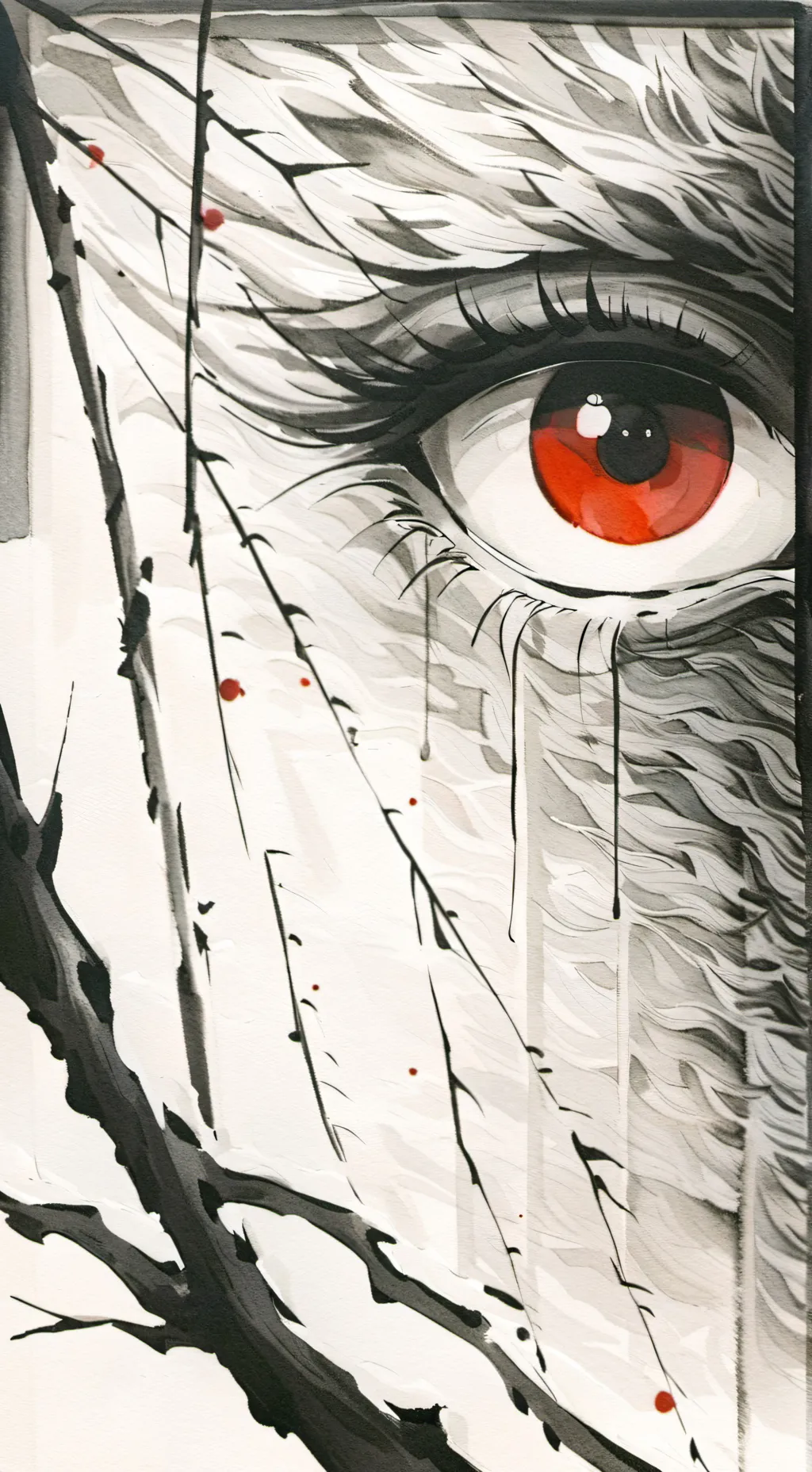 ai character: left eye background