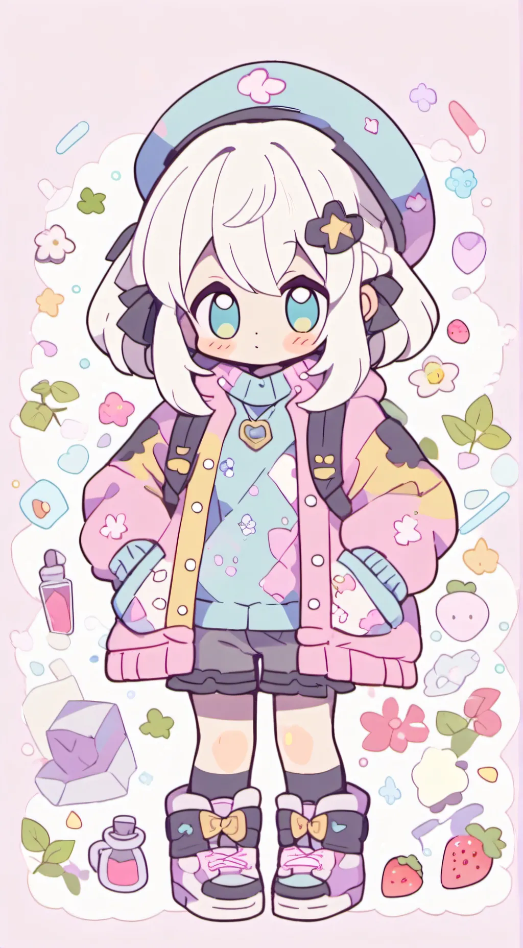 ai character: Dandys world background