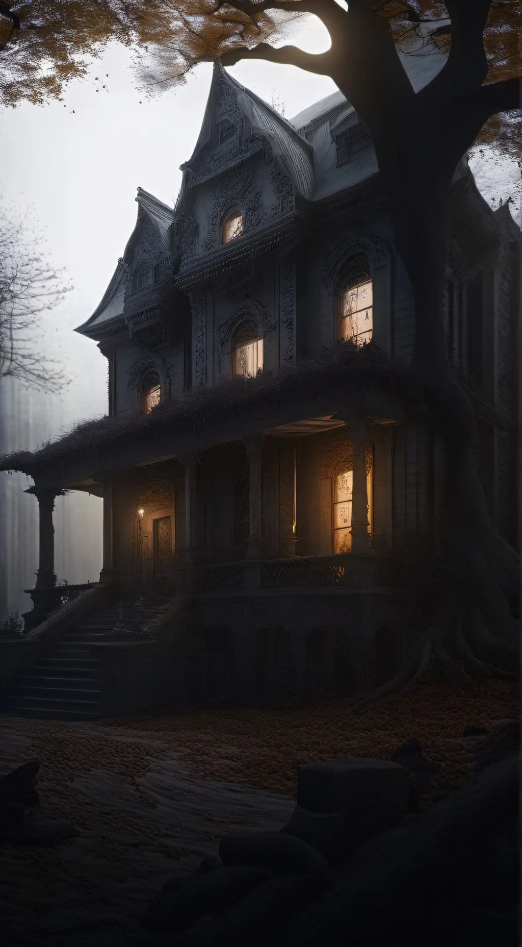 ai character: blood Moon  background